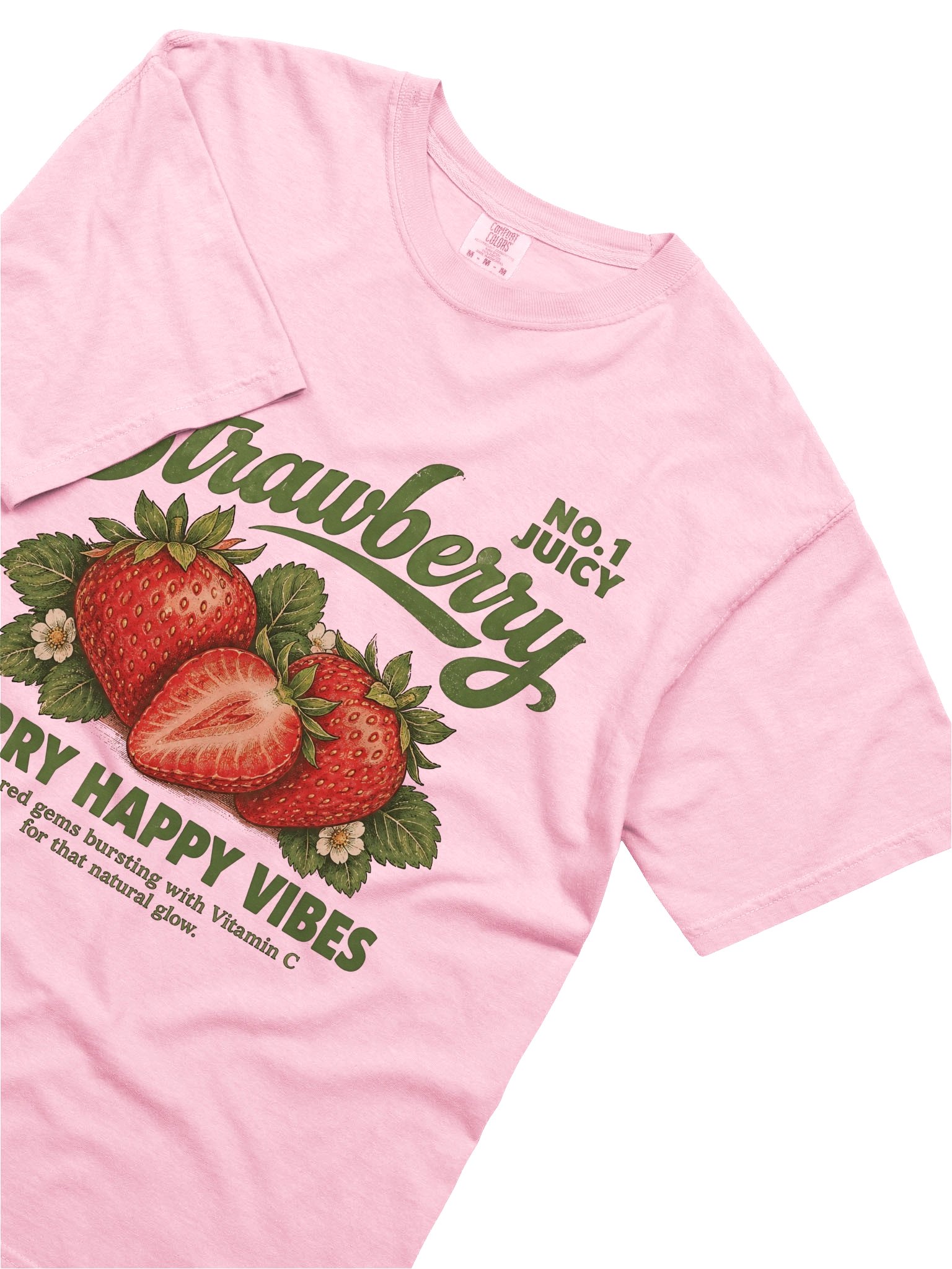 Berry Happy Vibes Strawberry Tee product image (3)