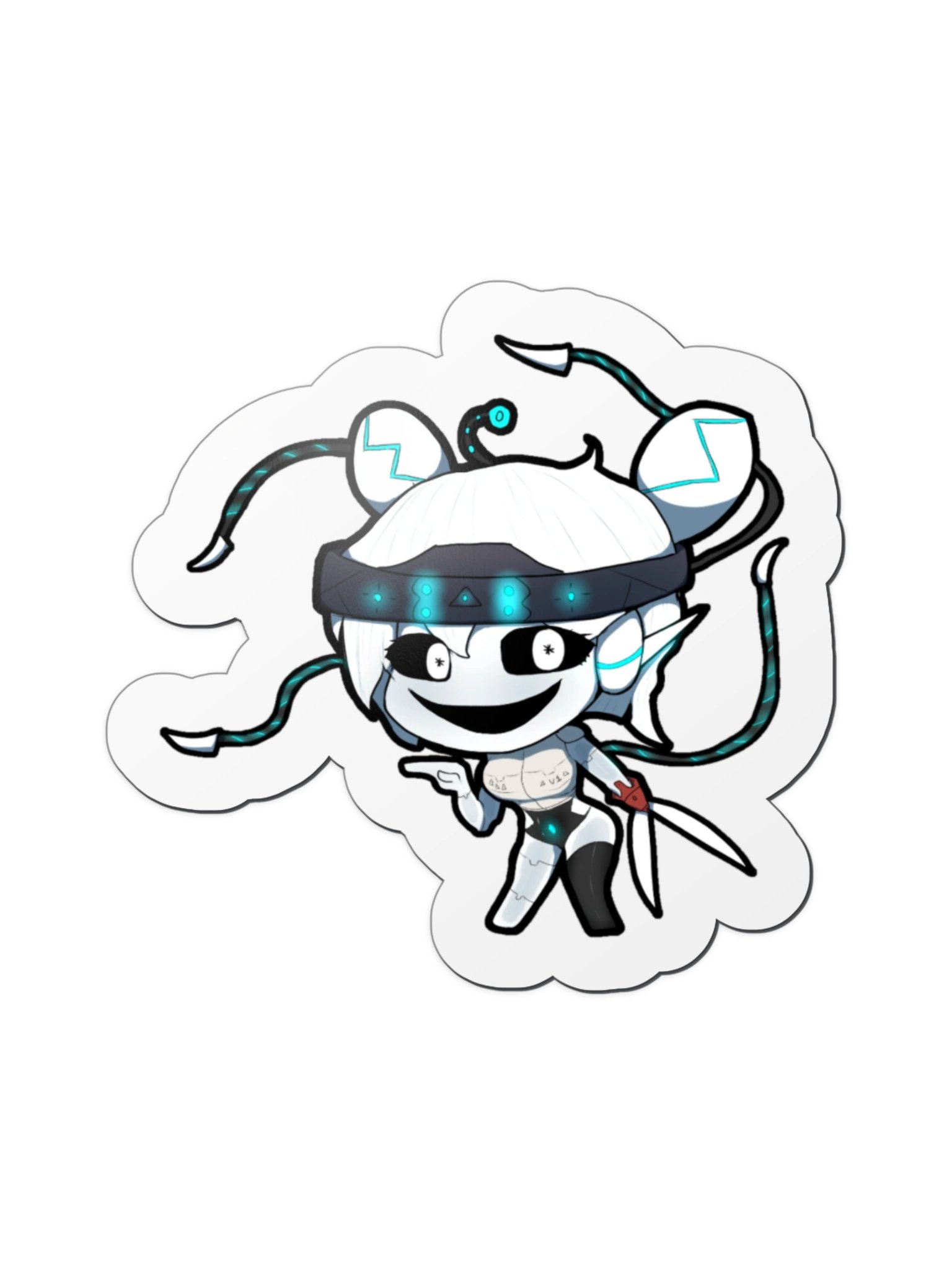 Aerylla VA's Killer Robot Fridge Magnet product image (1)