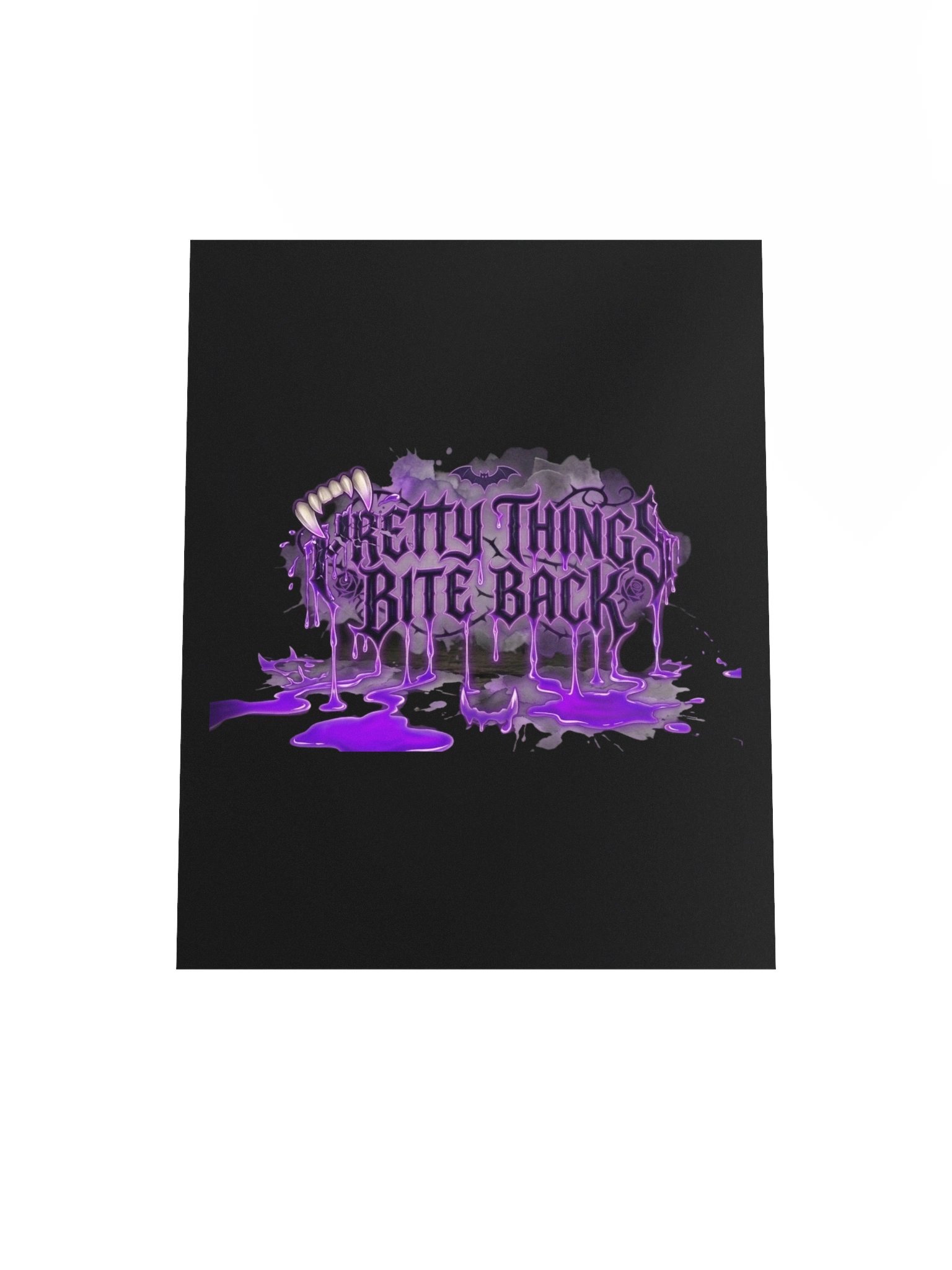 Pretty Things Bite Back — Purple Gothic Poster product image (4)
