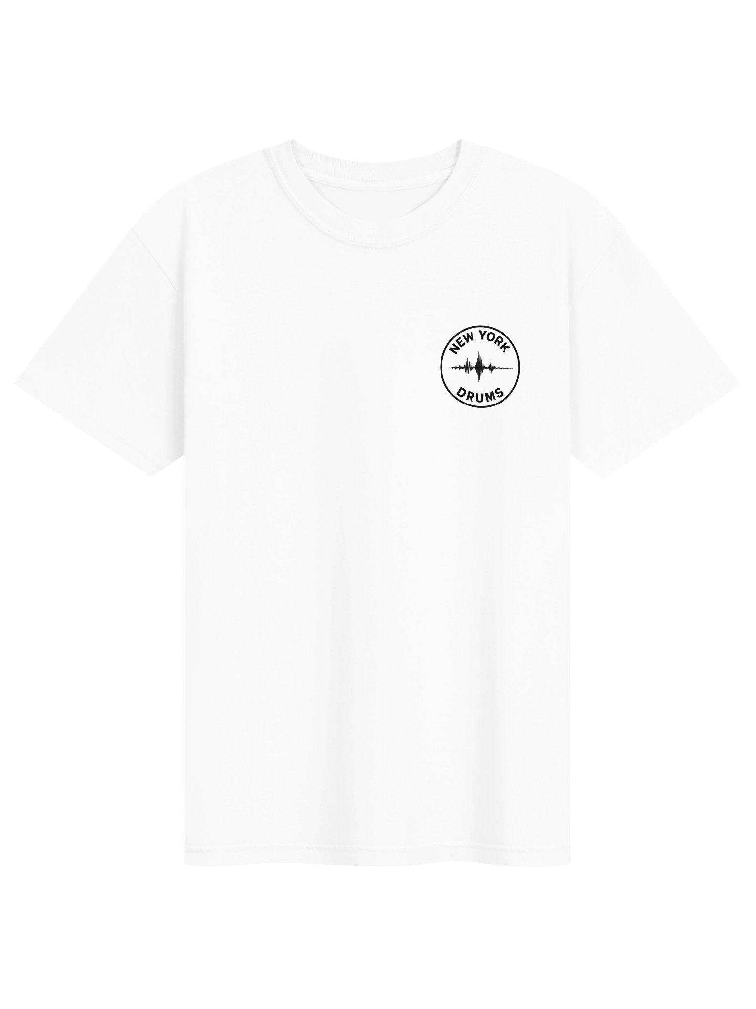 New York Drums Logo Tee - White or Ivory product image (1)
