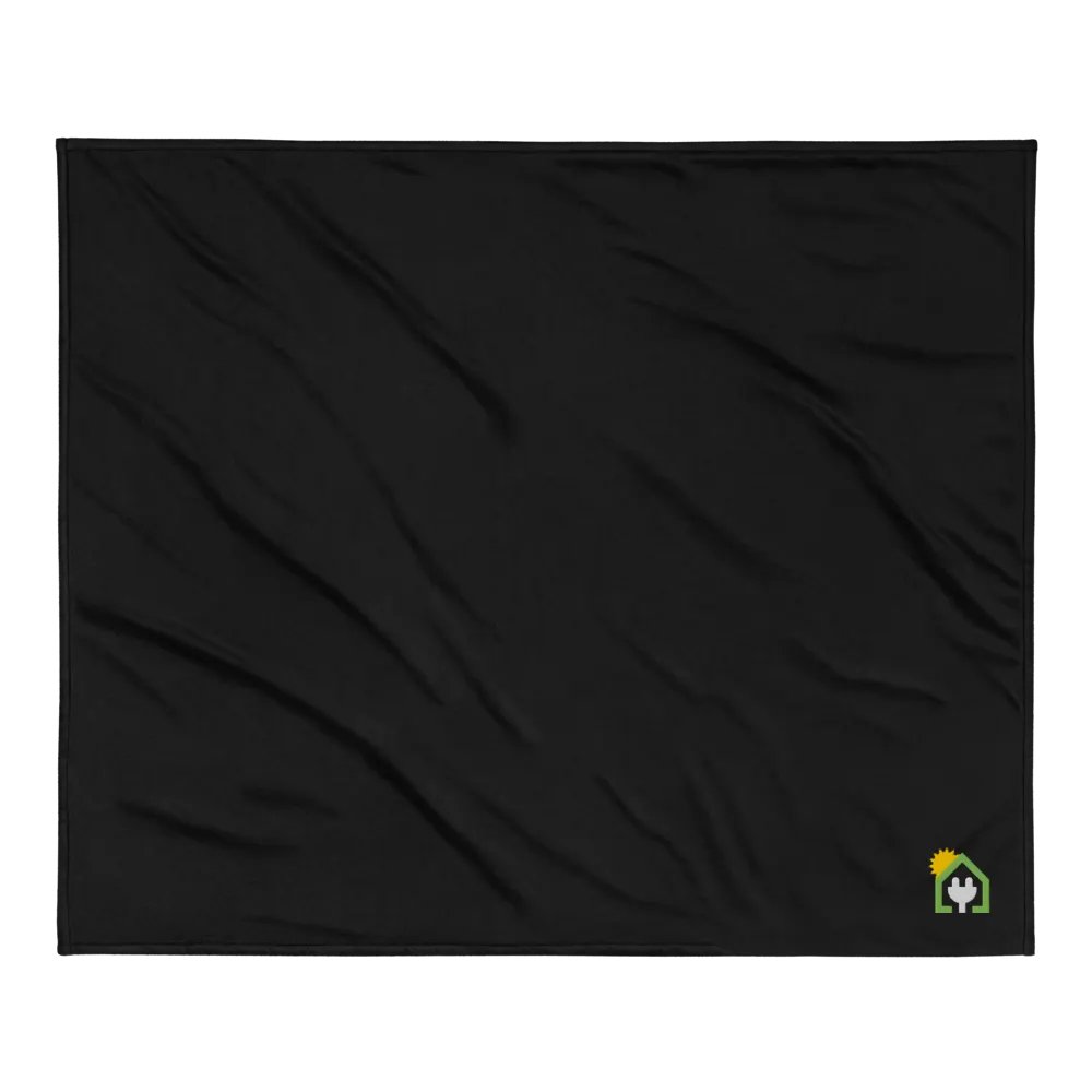 Plug It In Solar High-Quality Embroidered Premium Sherpa Blanket product image (2)