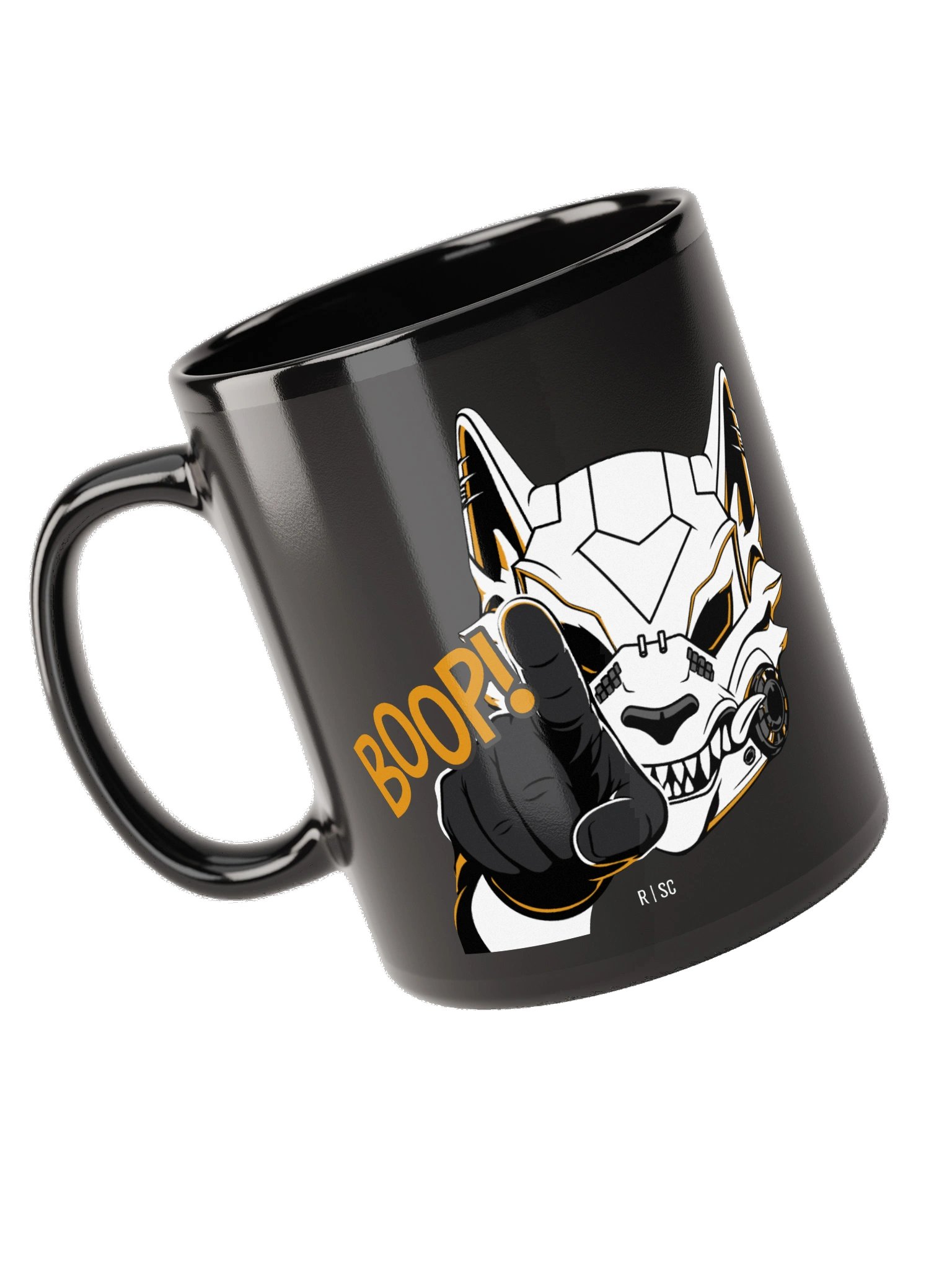 Wolf Mask Boop Black Mug product image (5)