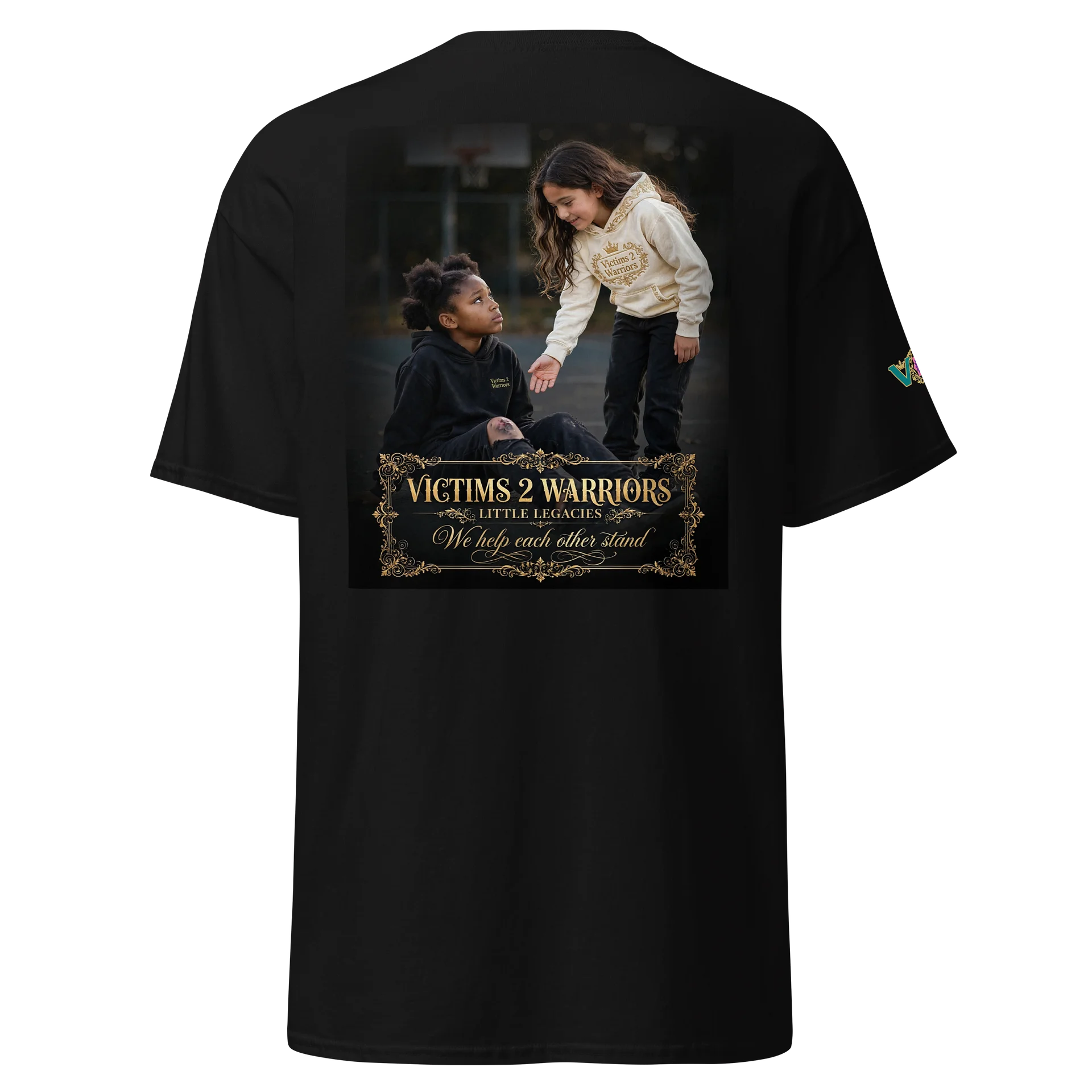 V2W -LITTLE LEGACIES- “ We help each other stand” Signature Tee product image (5)