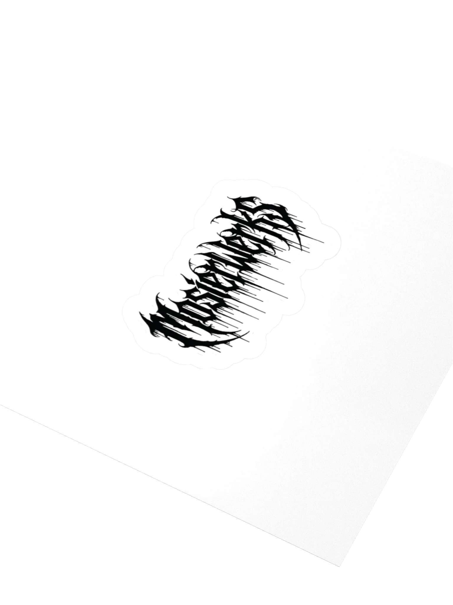Sticker Gothic Black product image (7)