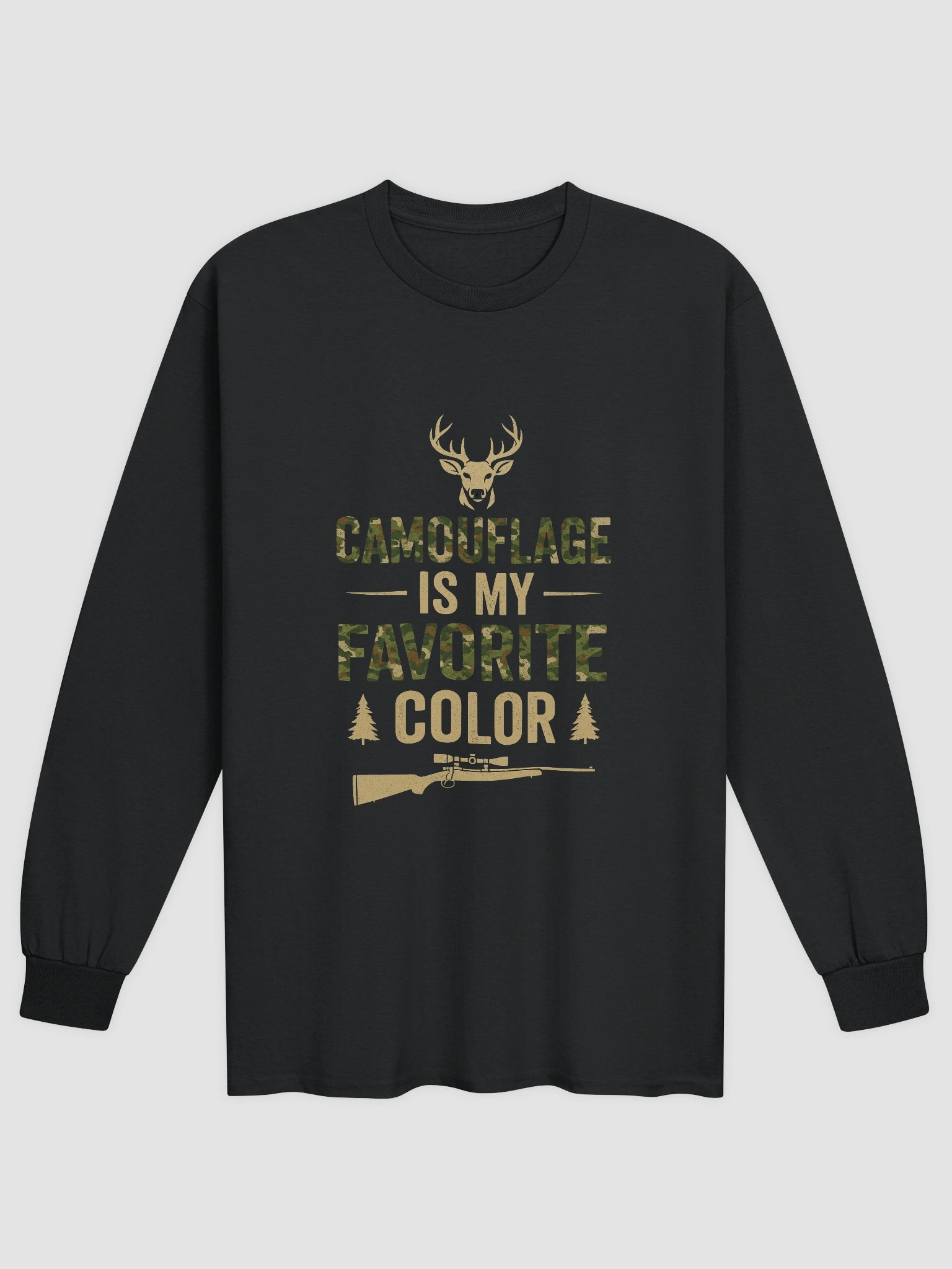 Long Sleeve Camo Shirt – Camouflage Is My Favorite Color product image (4)