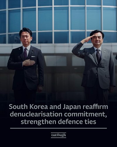 🇰🇷🇯🇵South Korea and Japan have reaffirmed their commitment to the denuclearisation of the Korean Peninsula and agreed to revi...