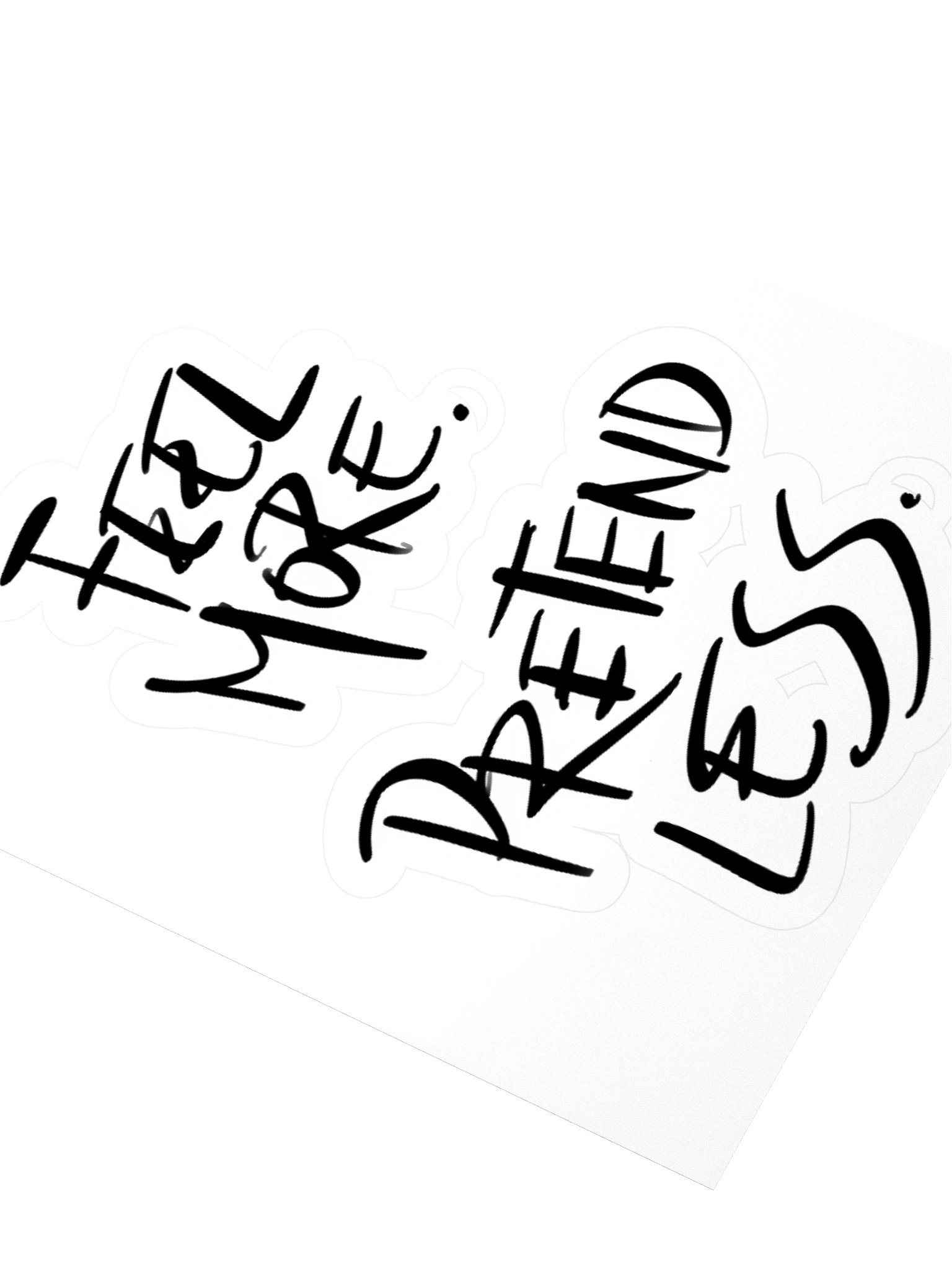 Emotional Wellness Sticker Original Handwriting Quote Decal Self Love Gift For Her Water Bottle Laptop Sticker product image (7)