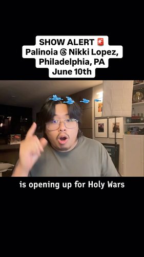 🎫 Get tickets at the link in my bio! Very excited to be opening for @holywarsmusic and @oxymorrons at @nikkilopezphilly ! #li...