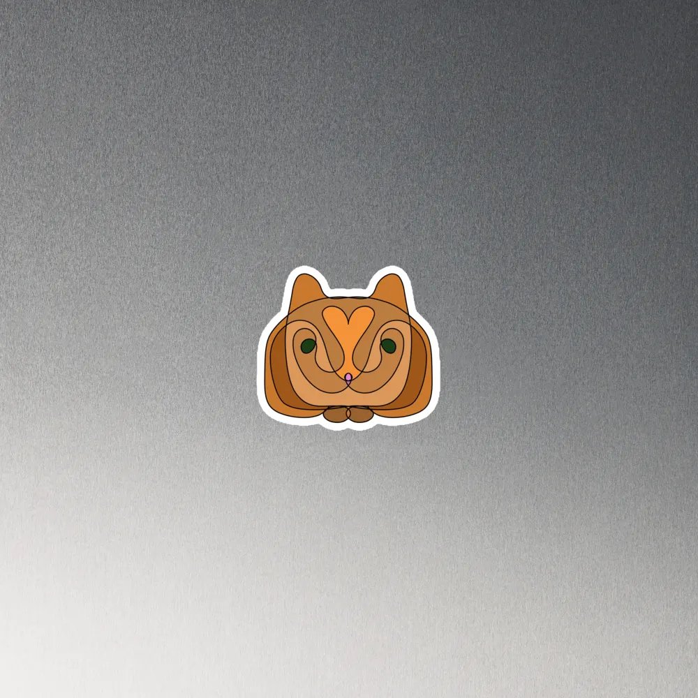 Symmetry Loaf Cat Magnet product image (2)