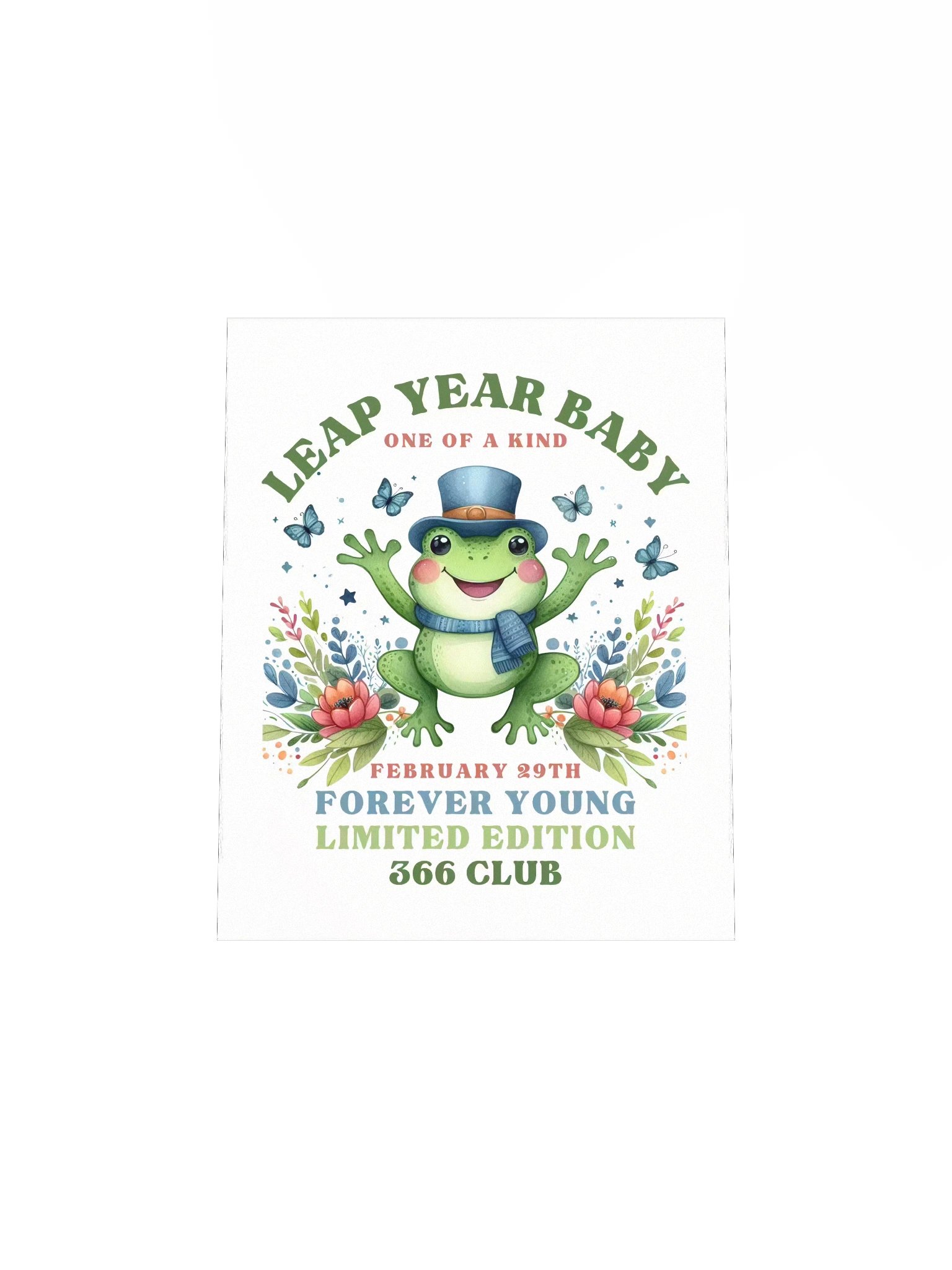 Leap Year Vibrant Matte Paper Poster Gift for February 29th Birthdays product image (4)