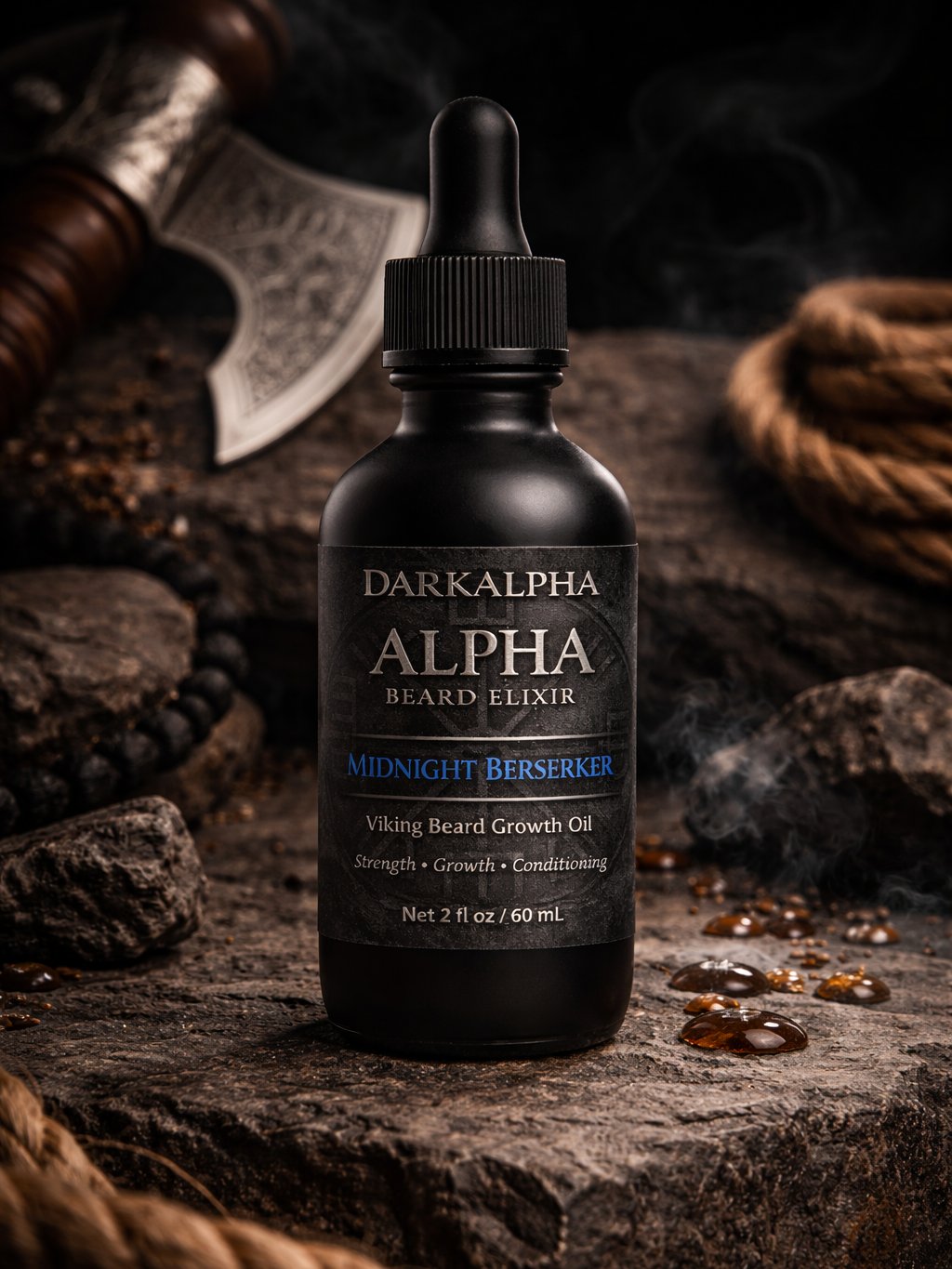 DARKALPHA BEARD ELIXIR - MIDNIGHT BERSERKER product image (1)