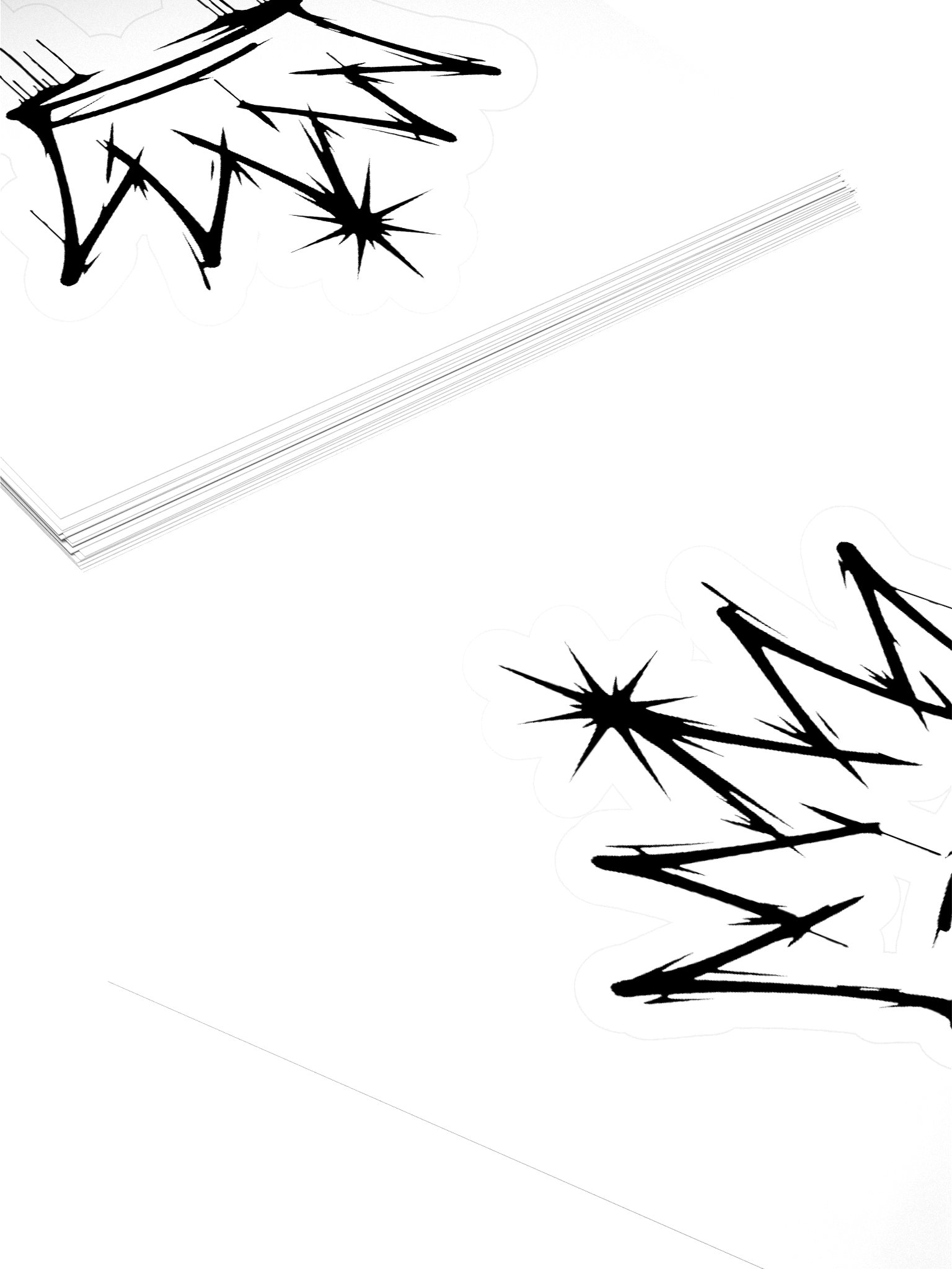 ONE KING Urban Crown Logo Vinyl Sticker product image (1)