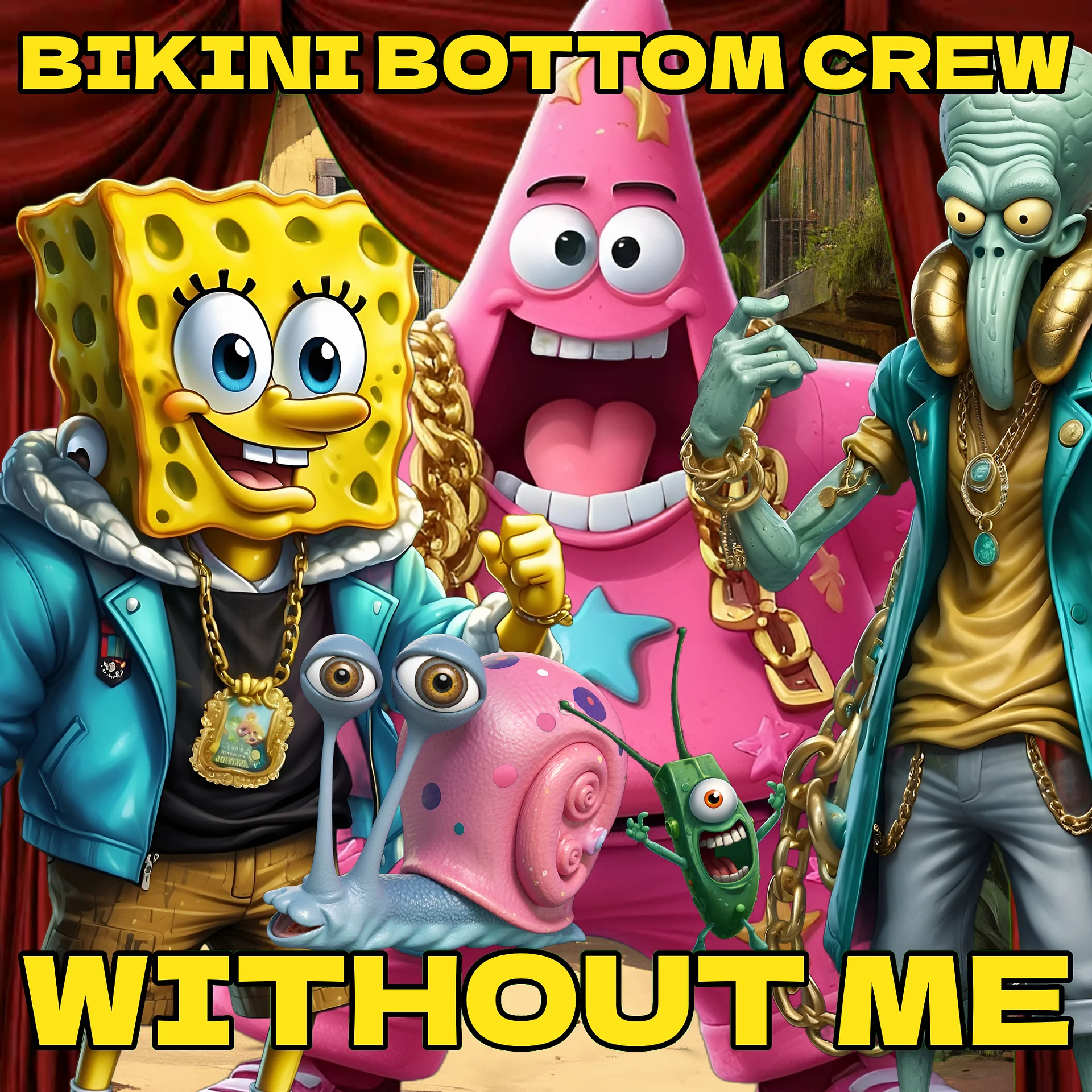 The Bikini Bottom Crew - Without Me (AI Cover) product image (1)