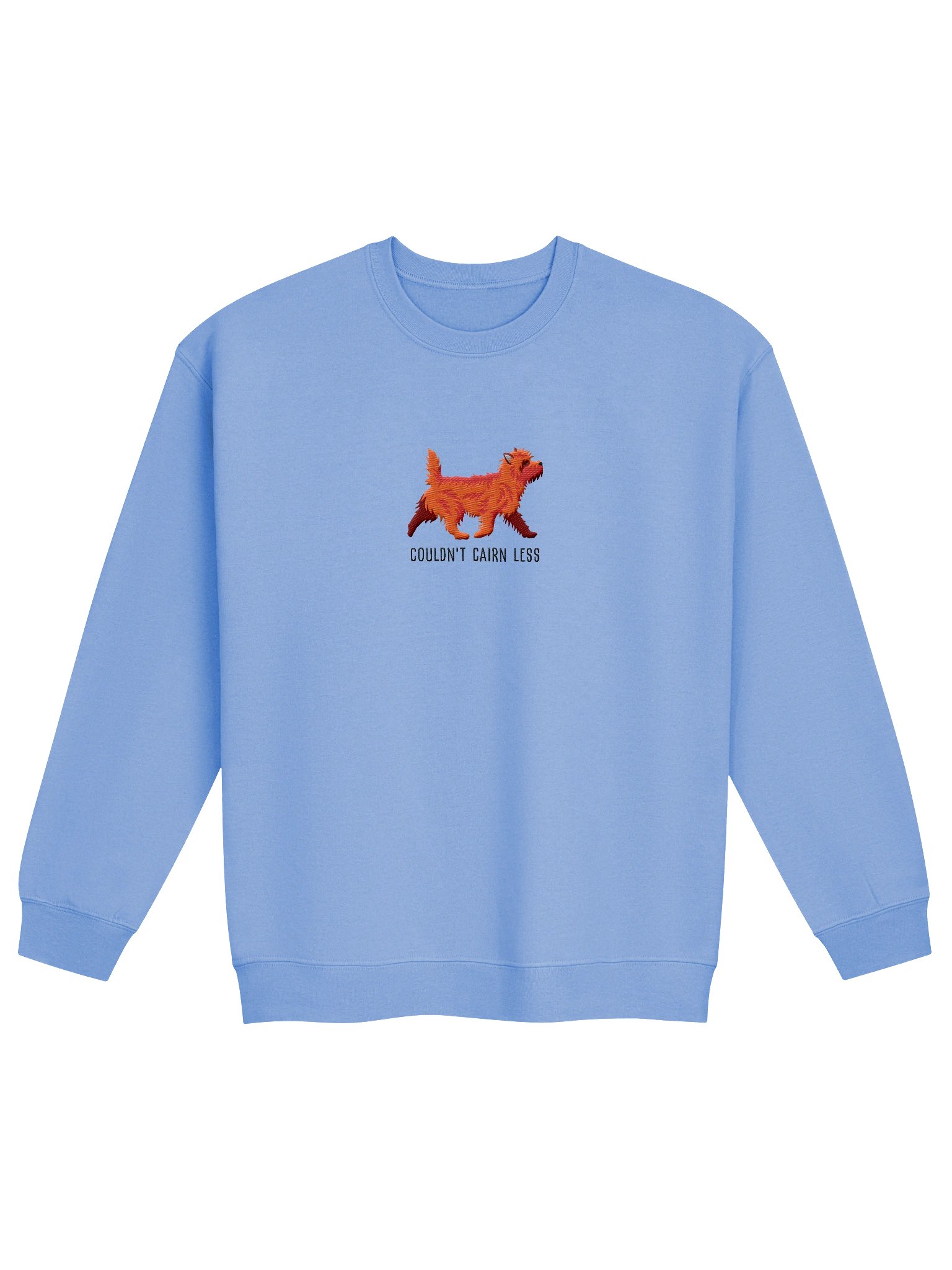 Couldn't Cairn Less Sweatshirt (Embroidered) of a Cairn Terrier(Red) product image (4)