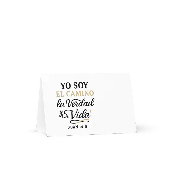 Spanish Christian Greeting Card – “Yo Soy el Camino, la Verdad y la Vida” – John 14:6 product image (1)