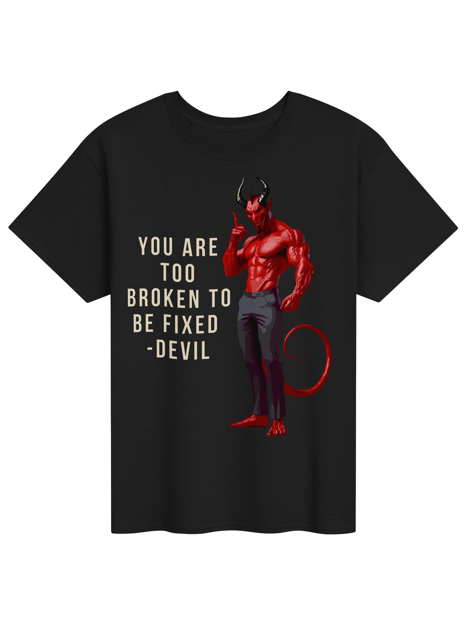 Broken to Be Fixed Devil Tee product image (1)