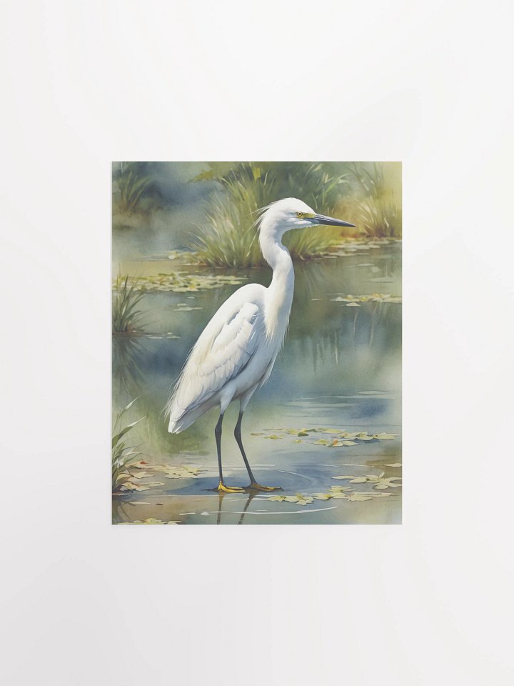 Snowy Egret Matte Poster product image (2)