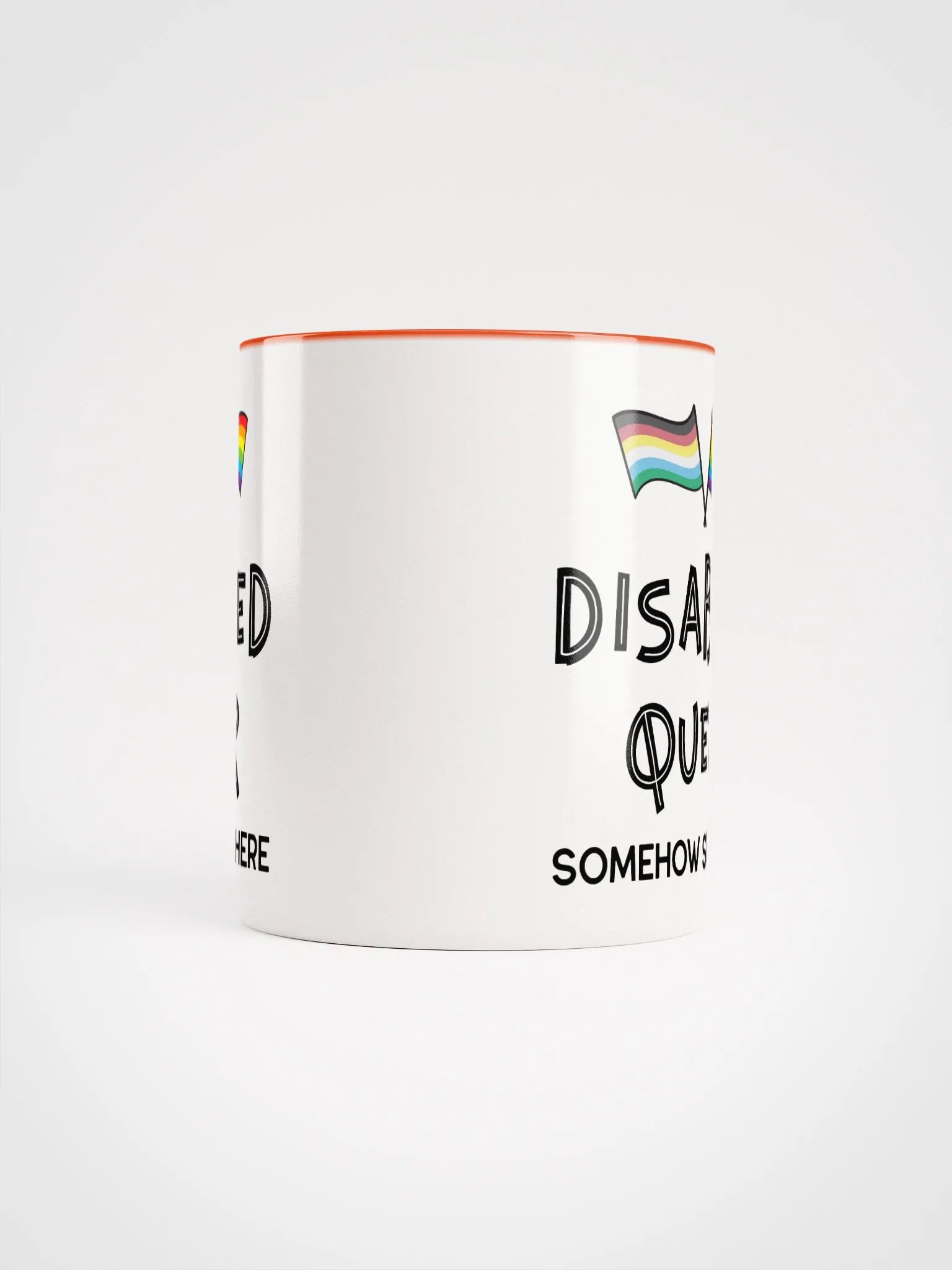 Disabled Queer Still Here ceramic mug product image (6)