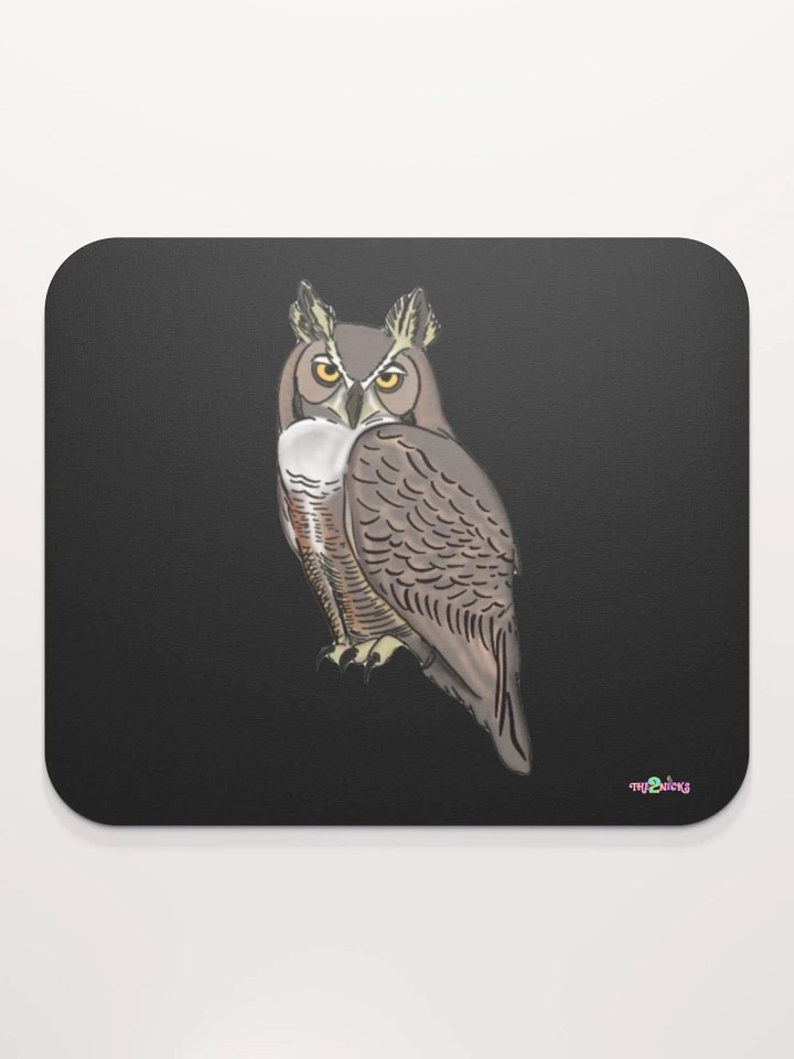 Owl Logo Classic Mouse Pad (Black) product image (1)