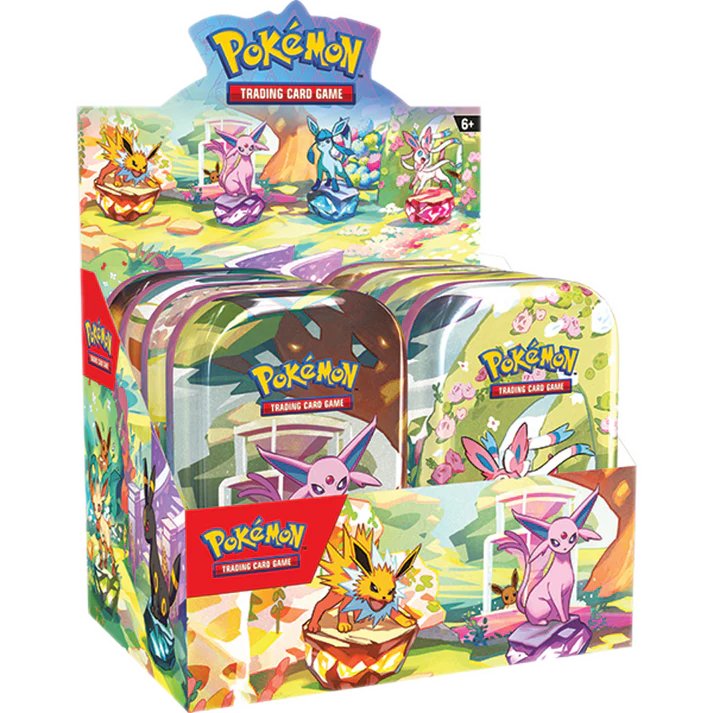 Pokémon TCG: Scarlet & Violet—Prismatic Evolutions Mini Tin Display (Set of 8) product image (1)