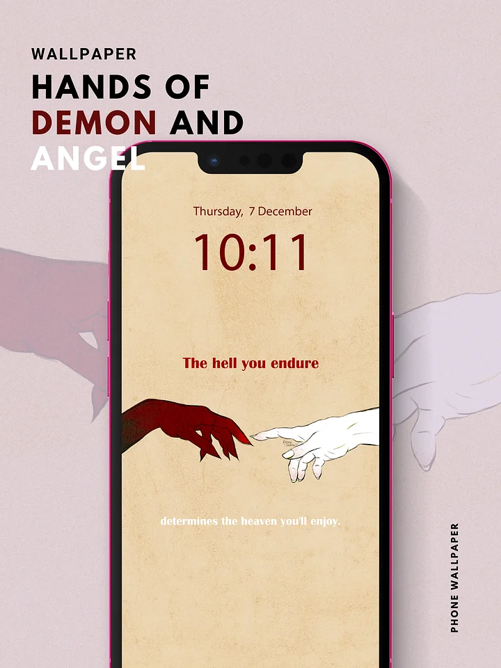 Hands of Demon & Angel // Wallpaper product image (1)