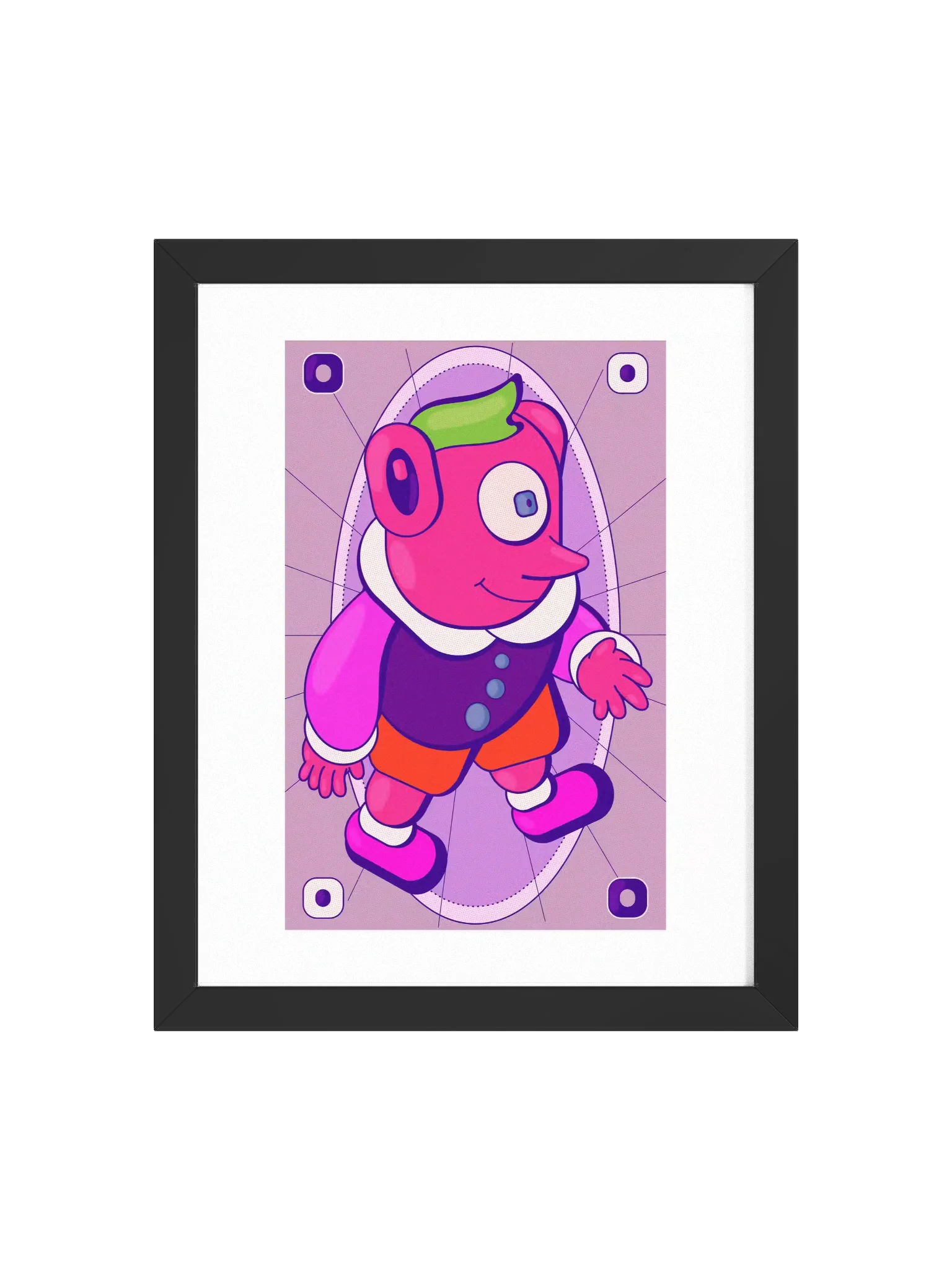 smiling creature character illustration product image (1)