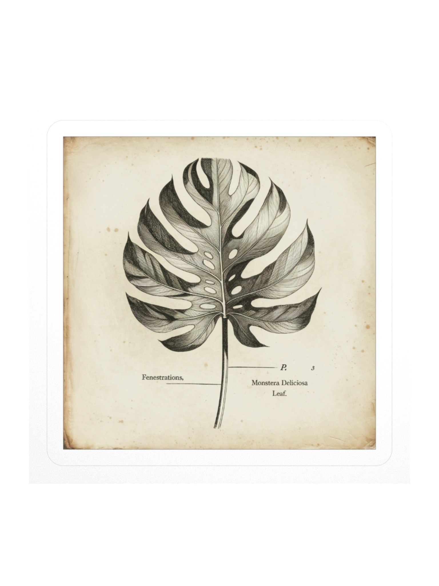 Monstera Field Guide — Sticker product image (1)