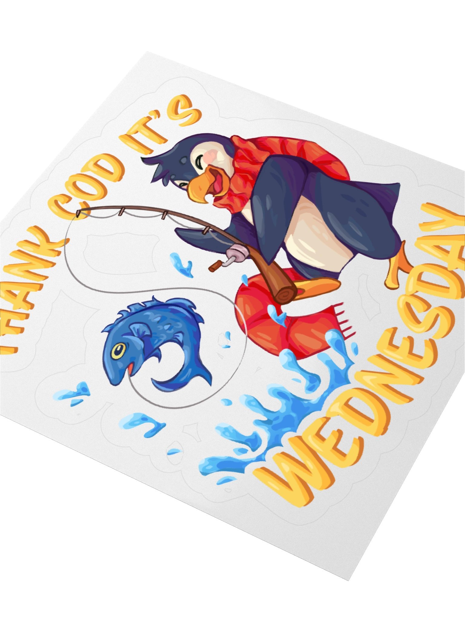 Thank Cod It's Wednesday [Sticker] product image (3)