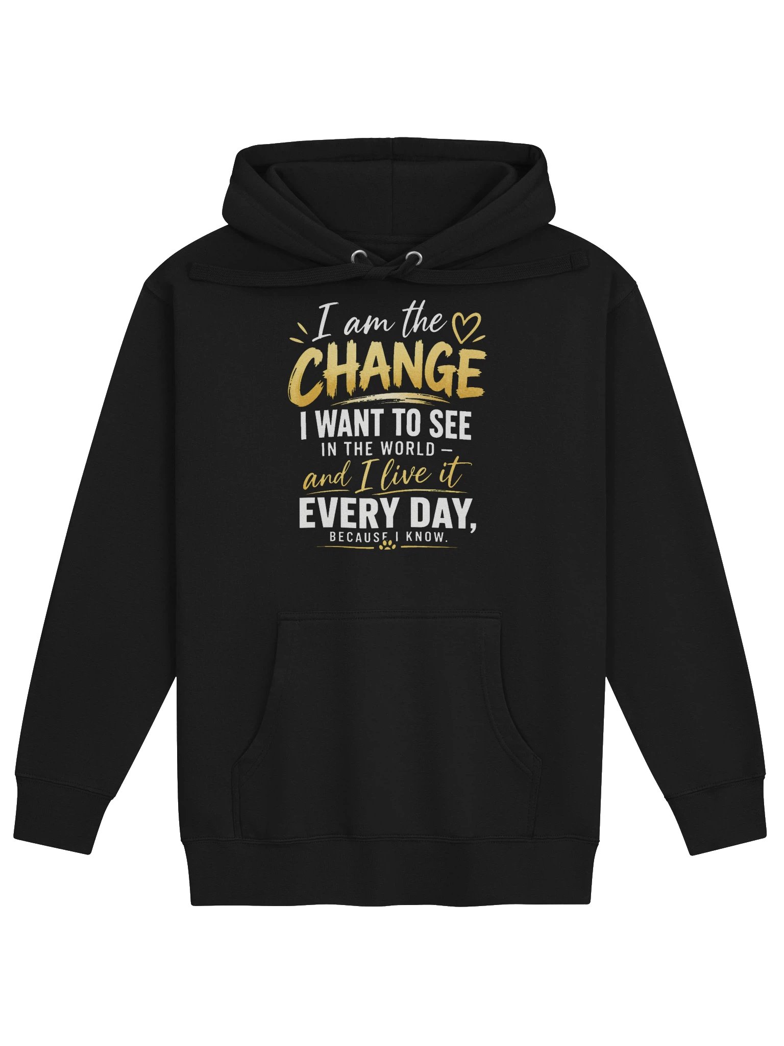 CHANGE – I AM THE CHANGE | Winter Hoodie EN product image (1)