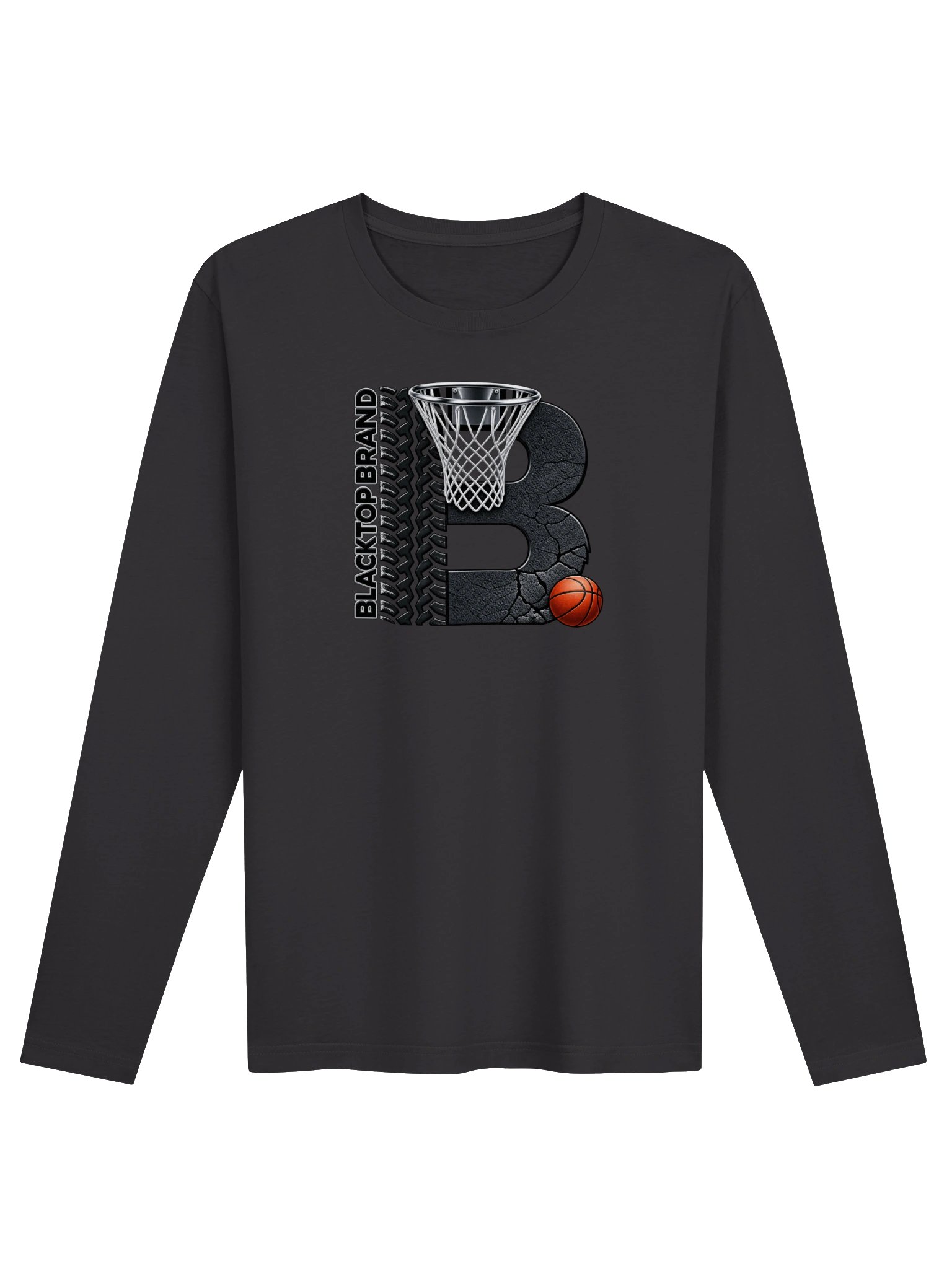 Blacktop Brand Basketball Long Sleeve Tee product image (1)