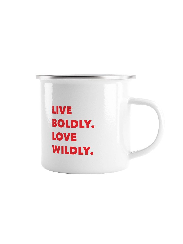 Live Boldly Love Wildly Enamel Mug product image (1)