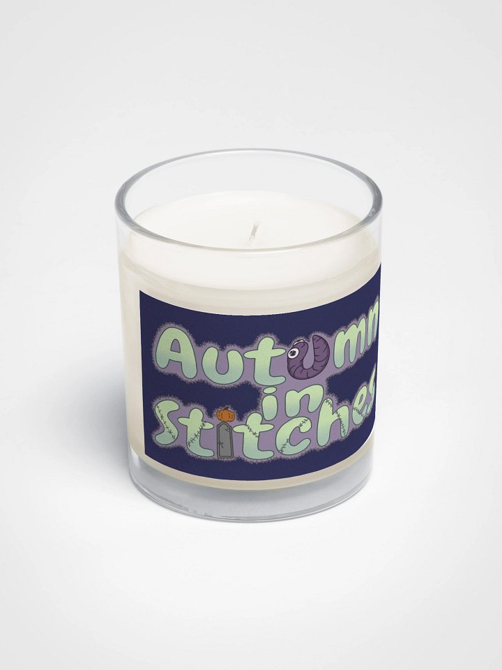 Autumninstitches Soy Wax Candle In A Clear Glass Jar product image (2)