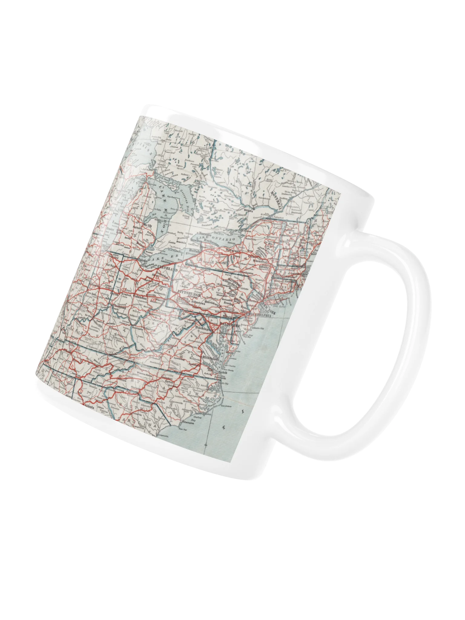 Vintage US Route Map Mug product image (4)