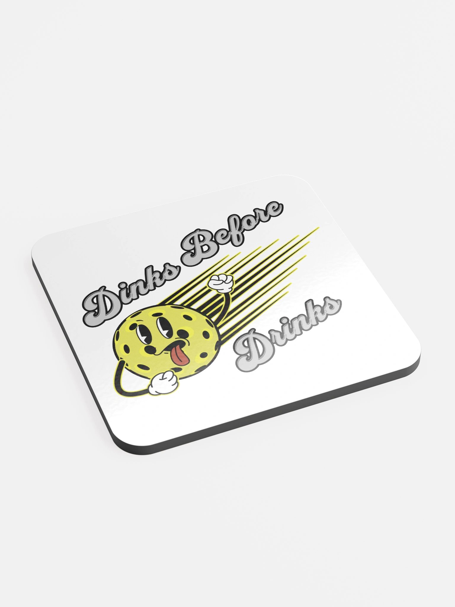 Dinks Before Drinks Pickleball Coaster product image (3)