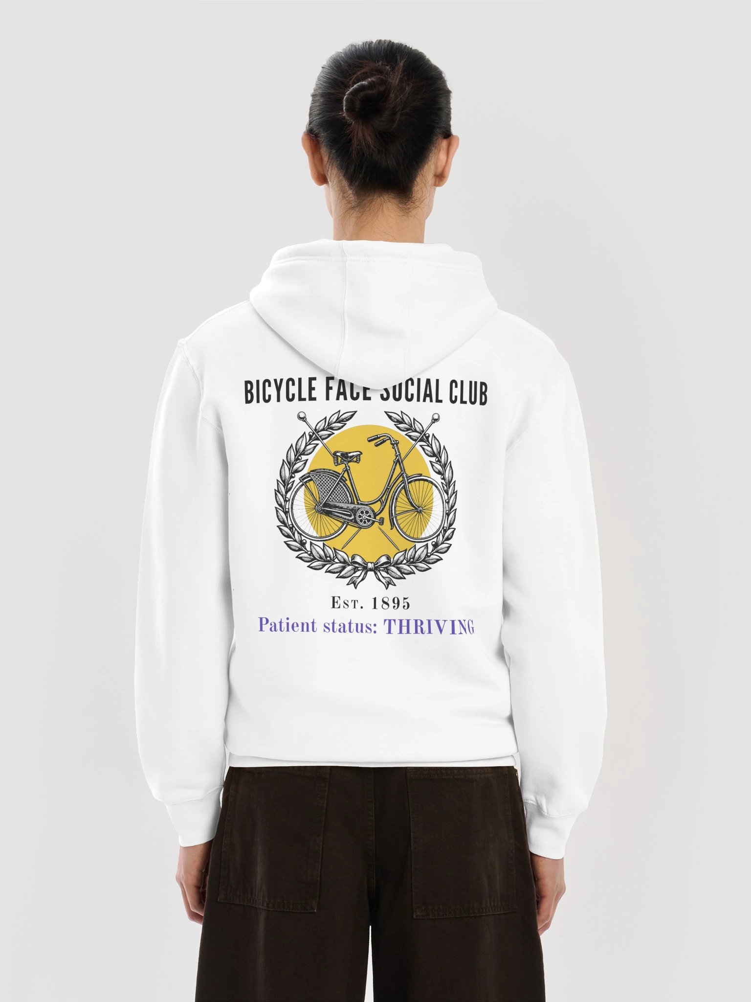 Bicycle Face Social Club Zip Hoodie (light colours) product image (5)