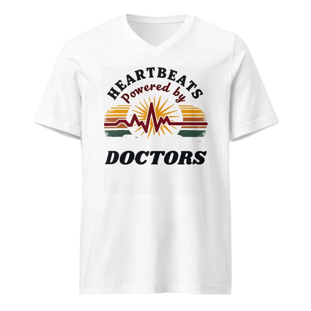 HEARTBEATS Powered by DOCTORS Graphic V-Neck Tee product image (1)