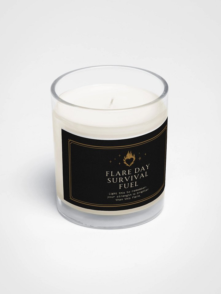Flare Day Survival Fuel Candle | Chronic Illness Spoonie Recovery Candle product image (2)
