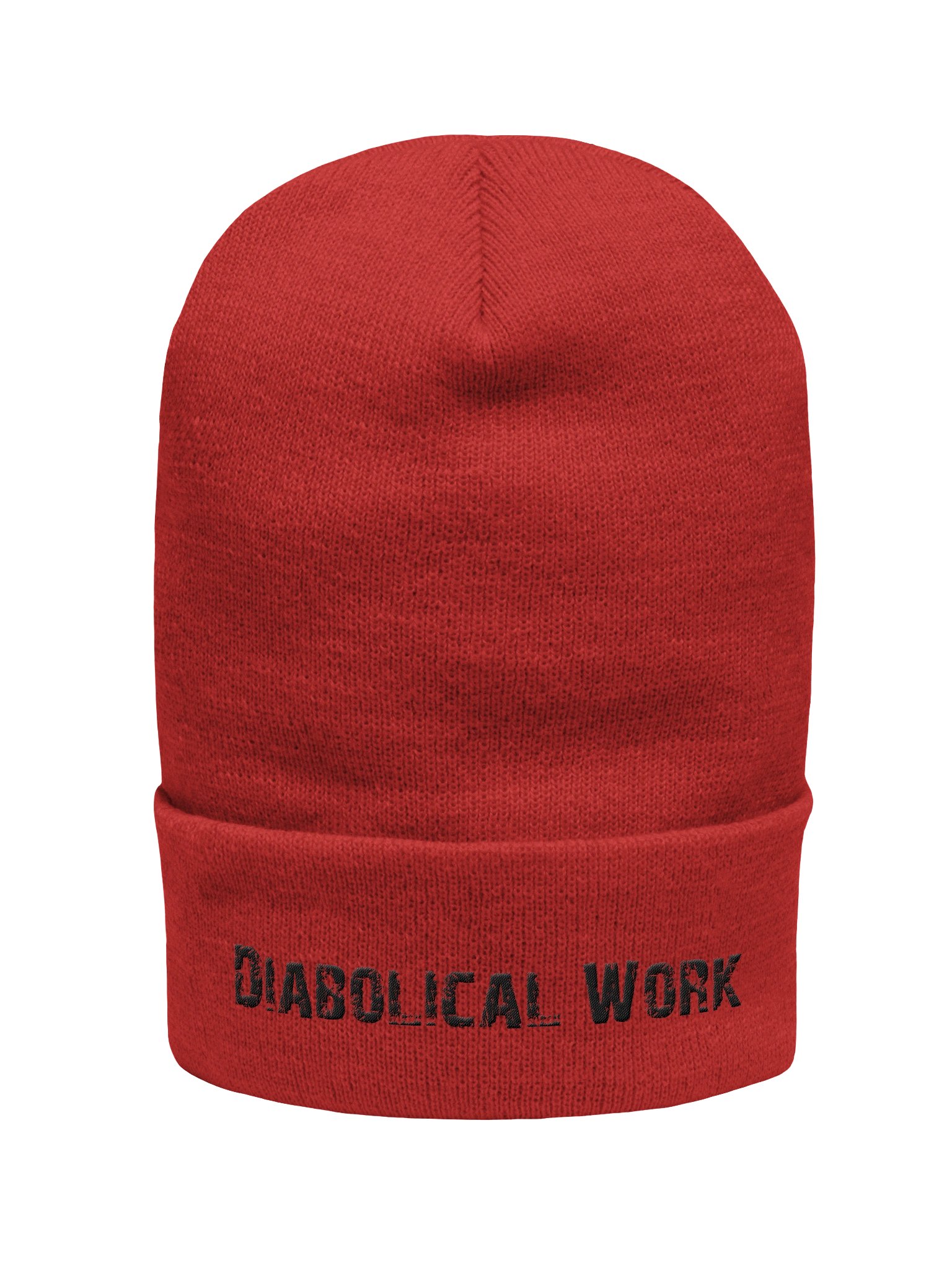 Diabolical Work Beanie (Black Stitching) product image (2)