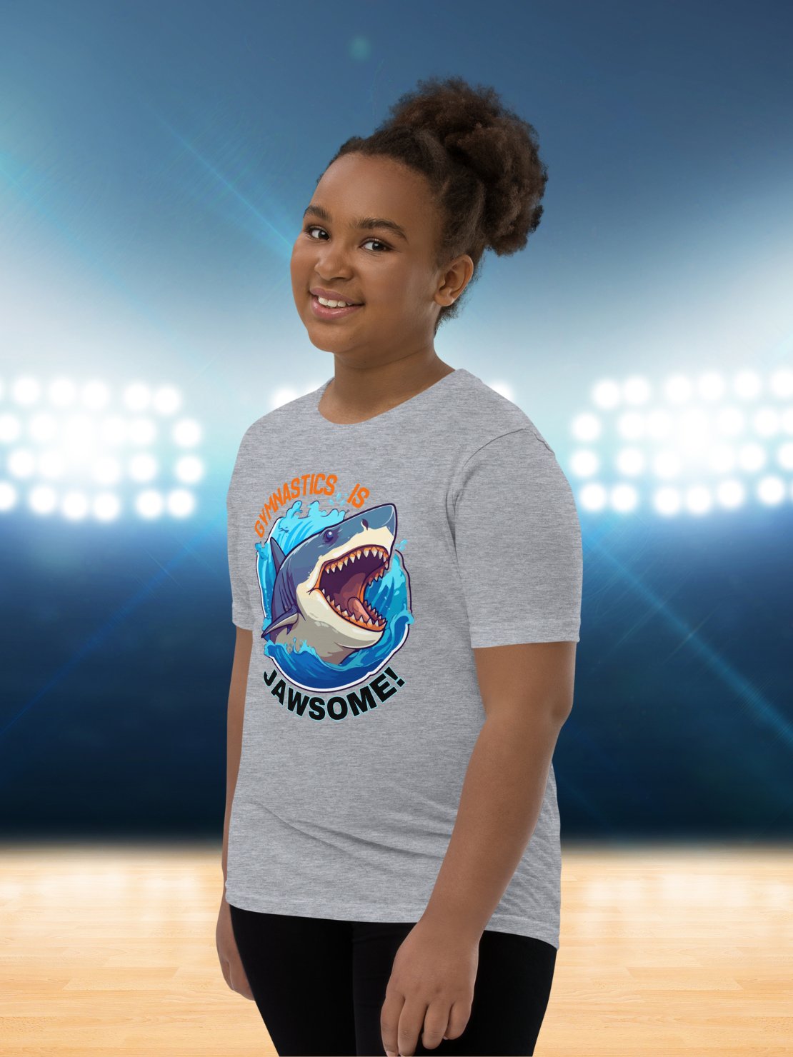 Gymnastics is Jawsome Boys Shark T-Shirt product image (7)