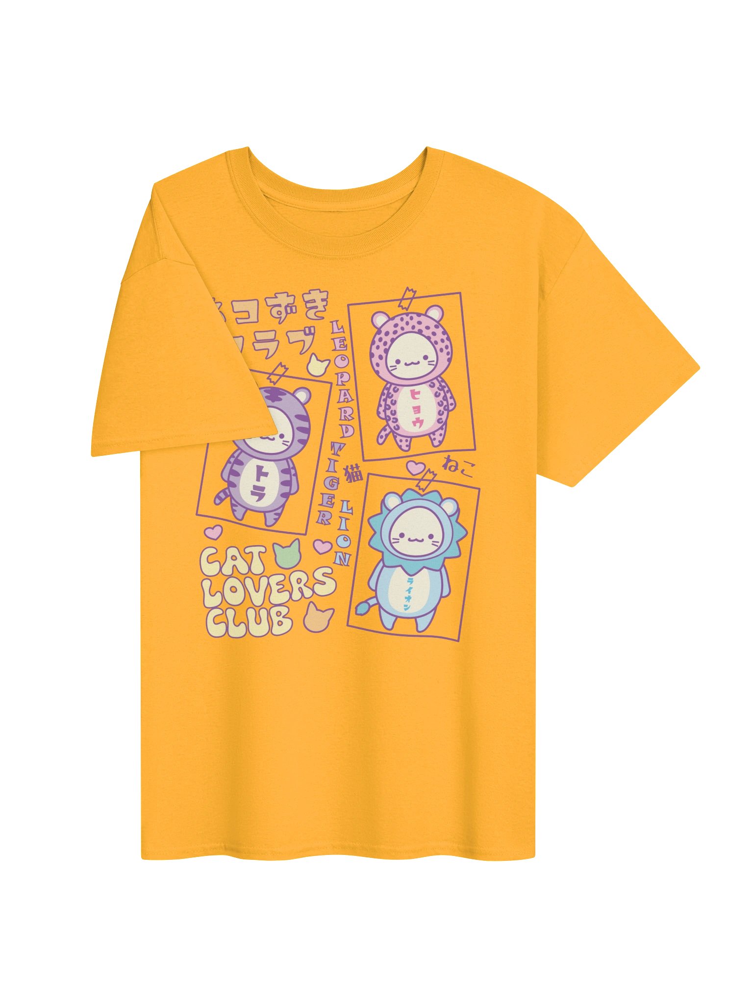 CAT LOVERS CLUB 1 - Unisex Adult Heavyweight T-shirt product image (2)