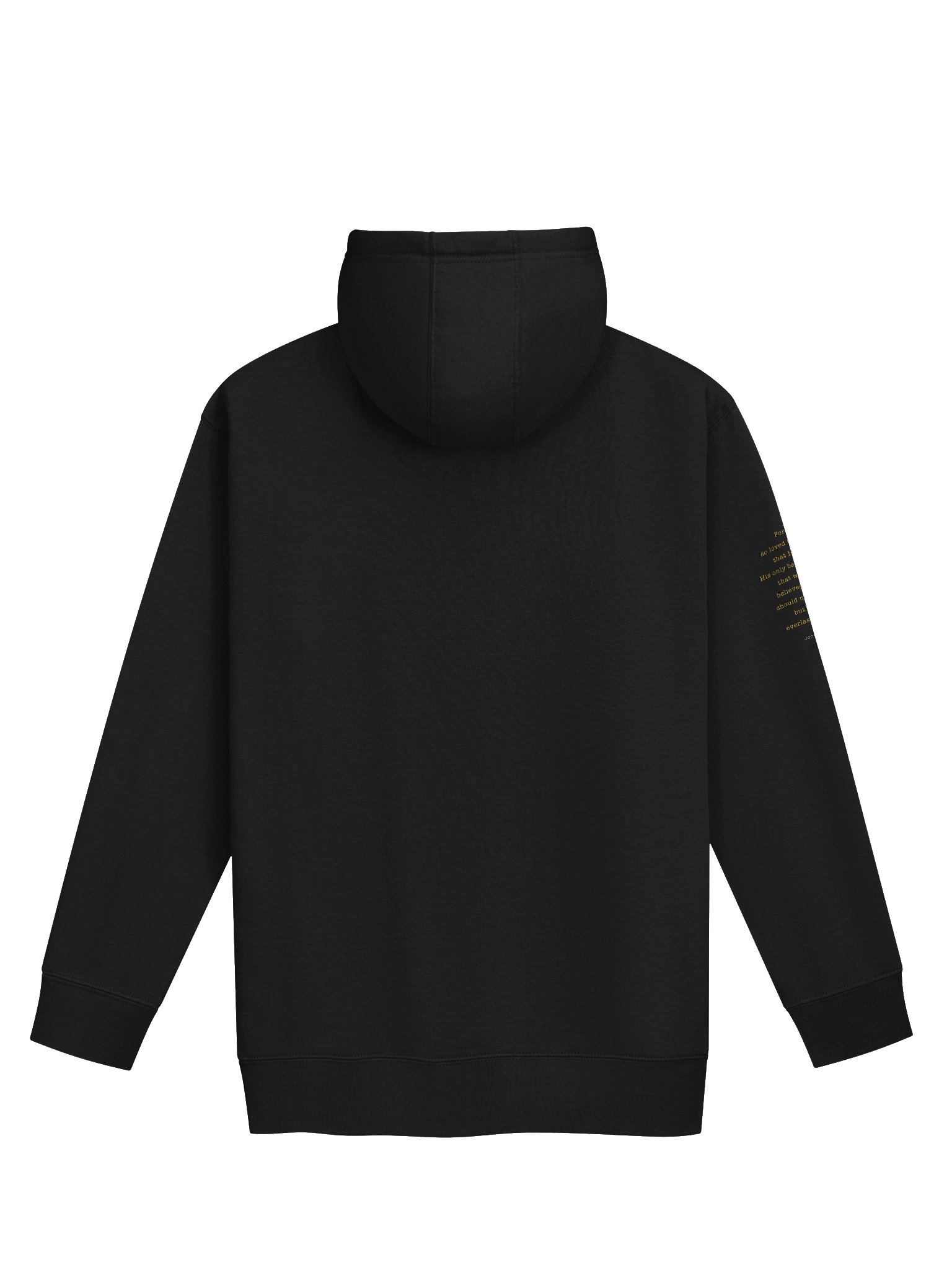 "Believe" unisex hoodie (black) product image (4)