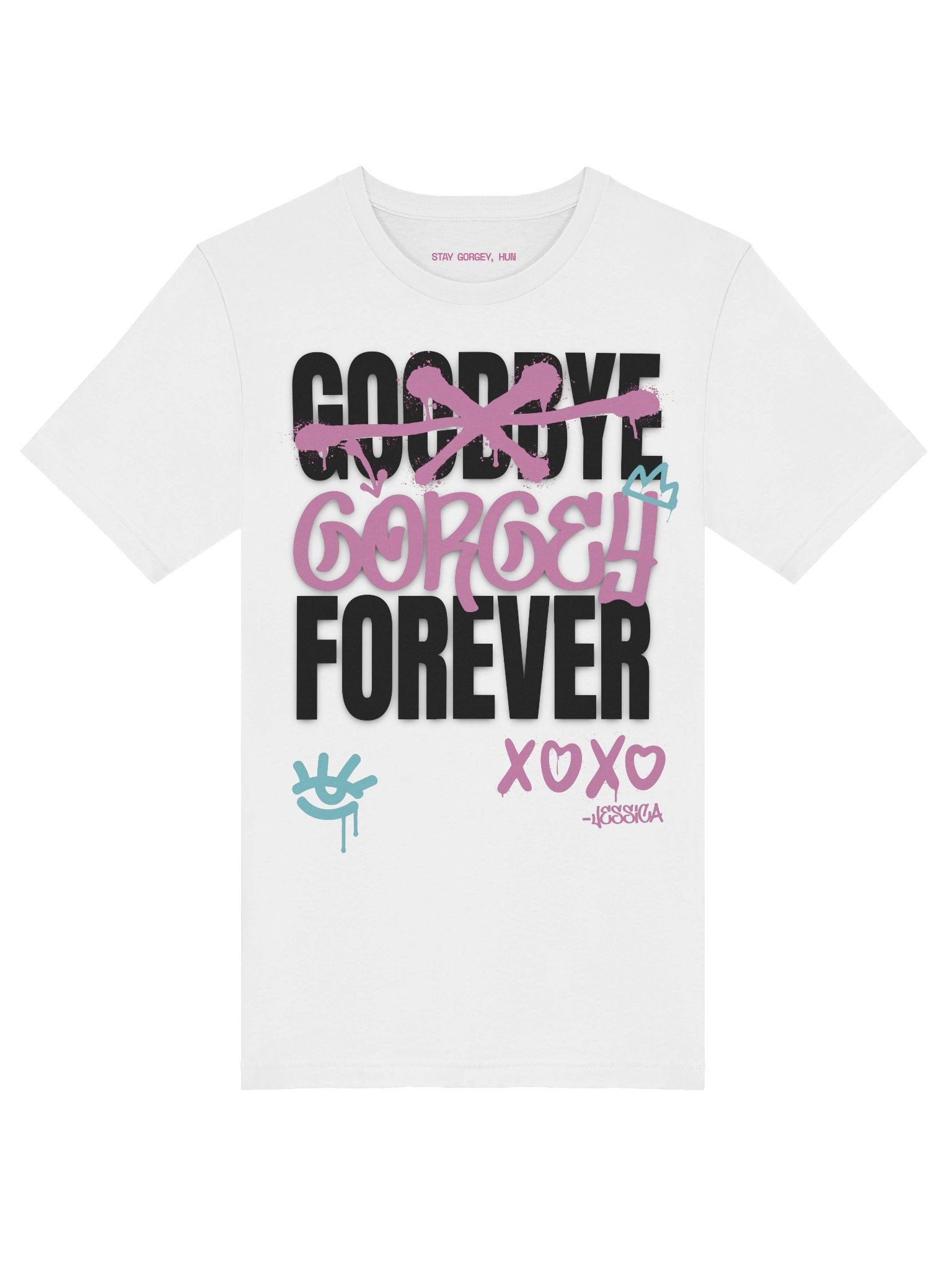 GORGEY FOREVER - BLACK TEXT TSHIRT product image (3)