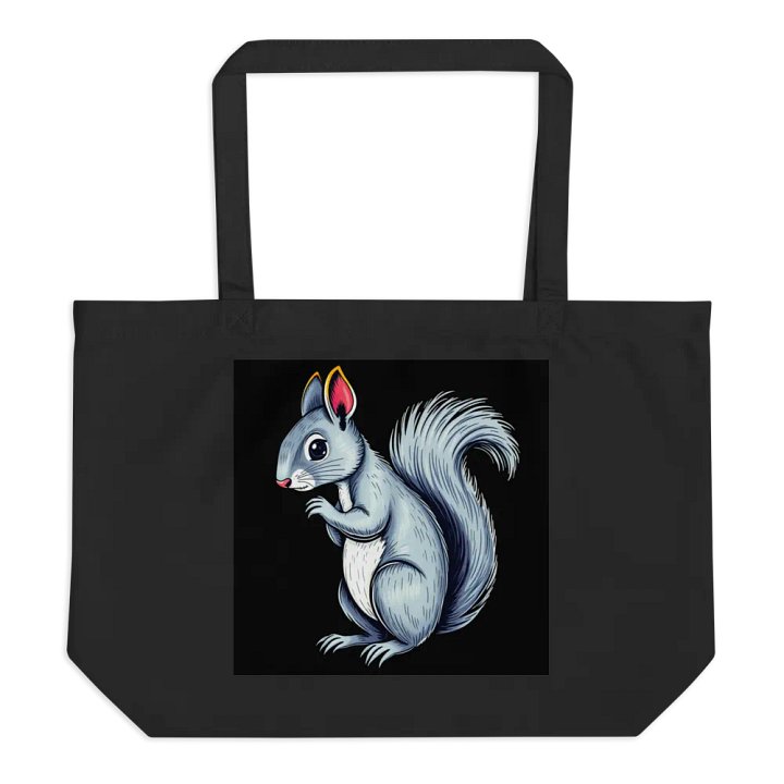 Charming Blue Squirrel Organic Tote product image (1)