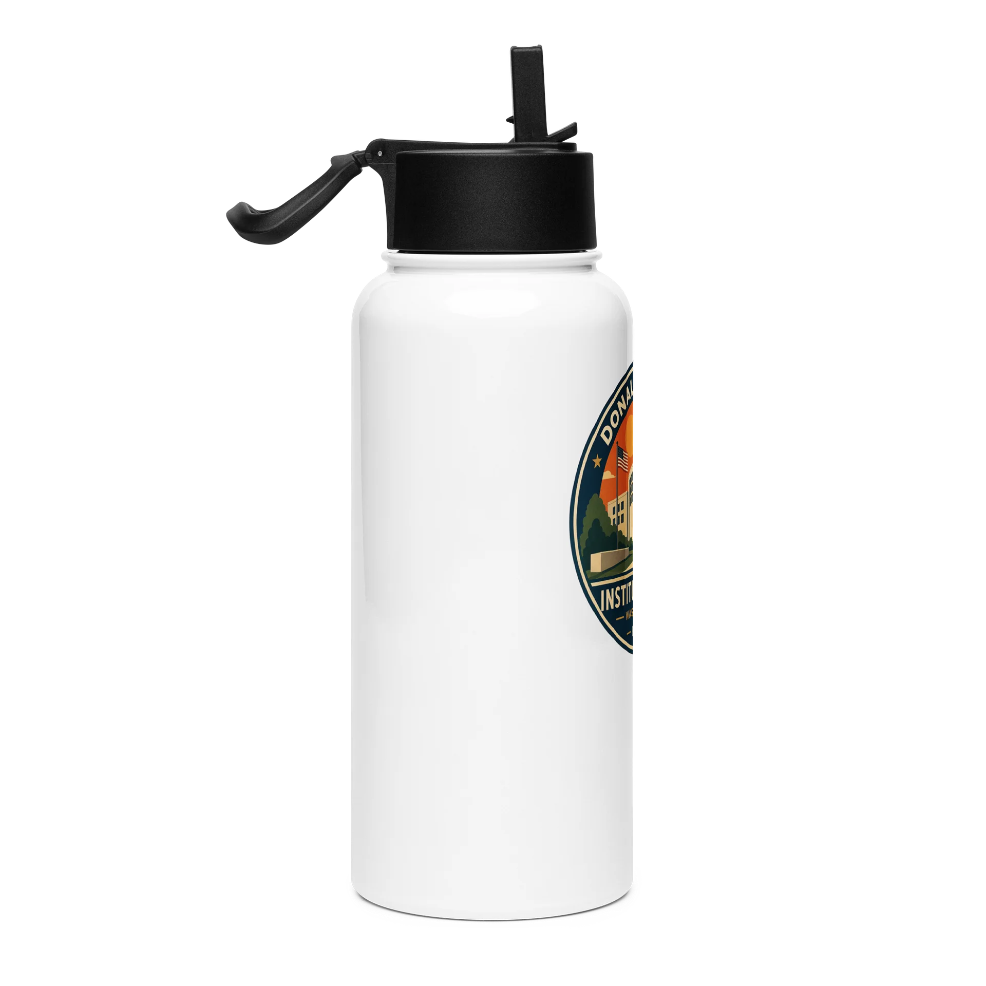 Stainless Steel Water Bottle with a Straw Lid - Donald J. Trump Institute of Peace™ product image (4)