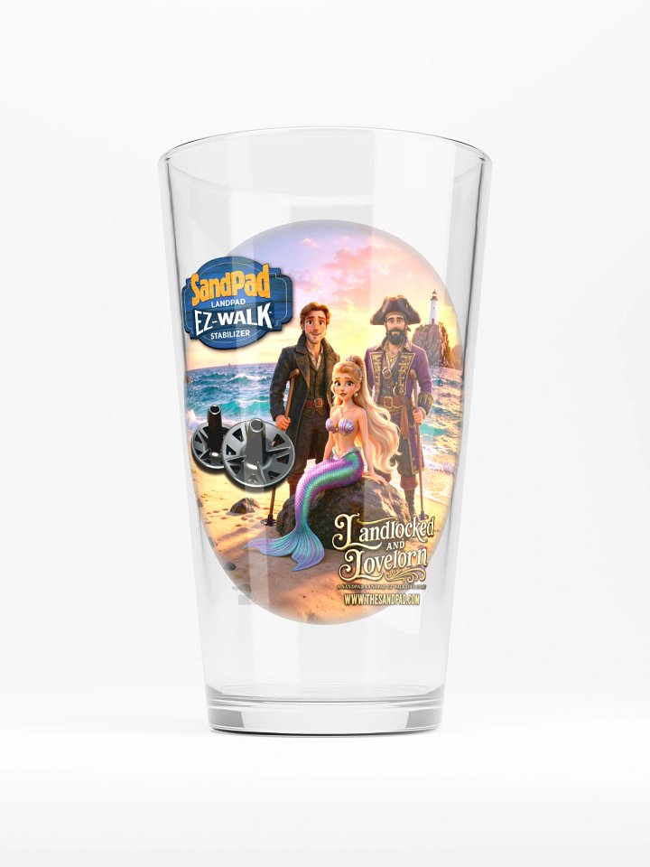 Landlocked and Lovelorn Pint Glass product image (2)