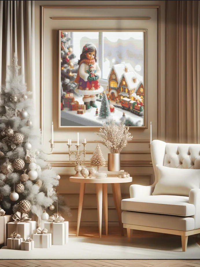 Little Christmas By The Window Cross Stitch Pattern product image (6)