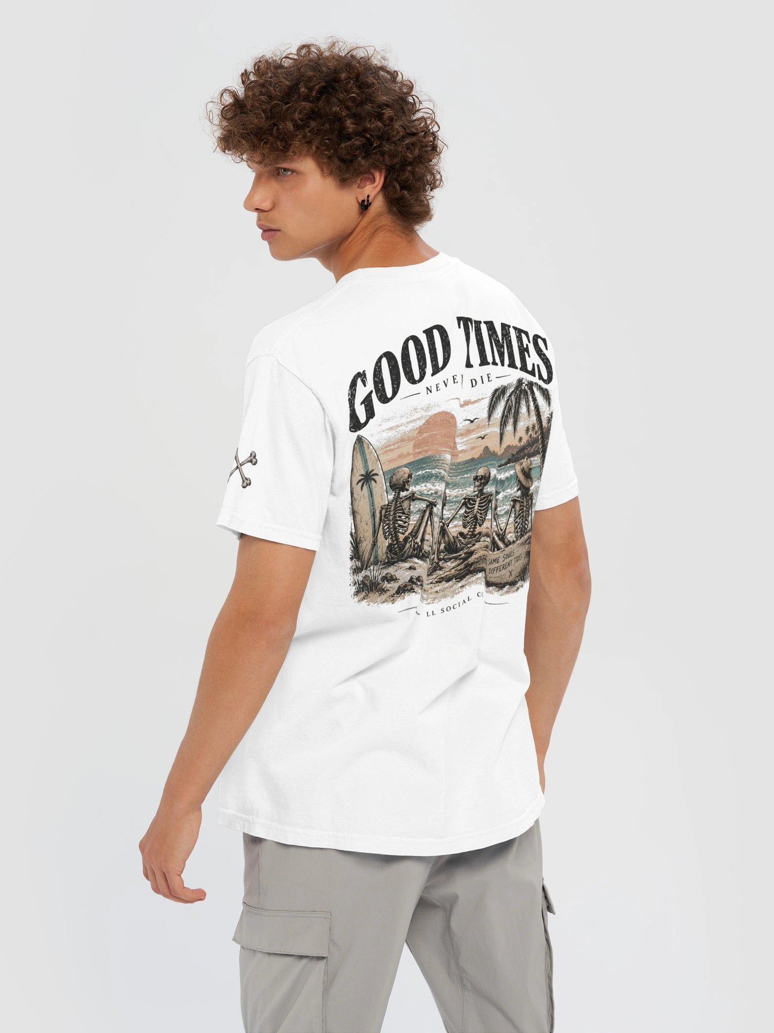 Good Times Never Die Comfort Colors Tee — Coastal Skellie Edit product image (10)