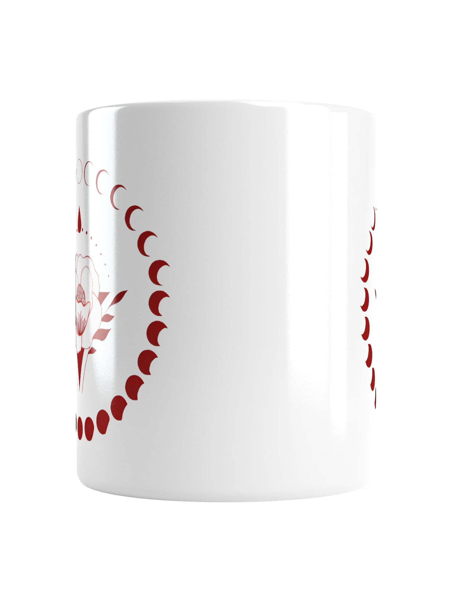 Full Moon Cycle Floral Coffee Mug | Well Women Rising product image (2)