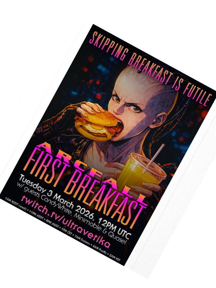 Arcfall Breakfast March '26 Poster Sticker product image (3)