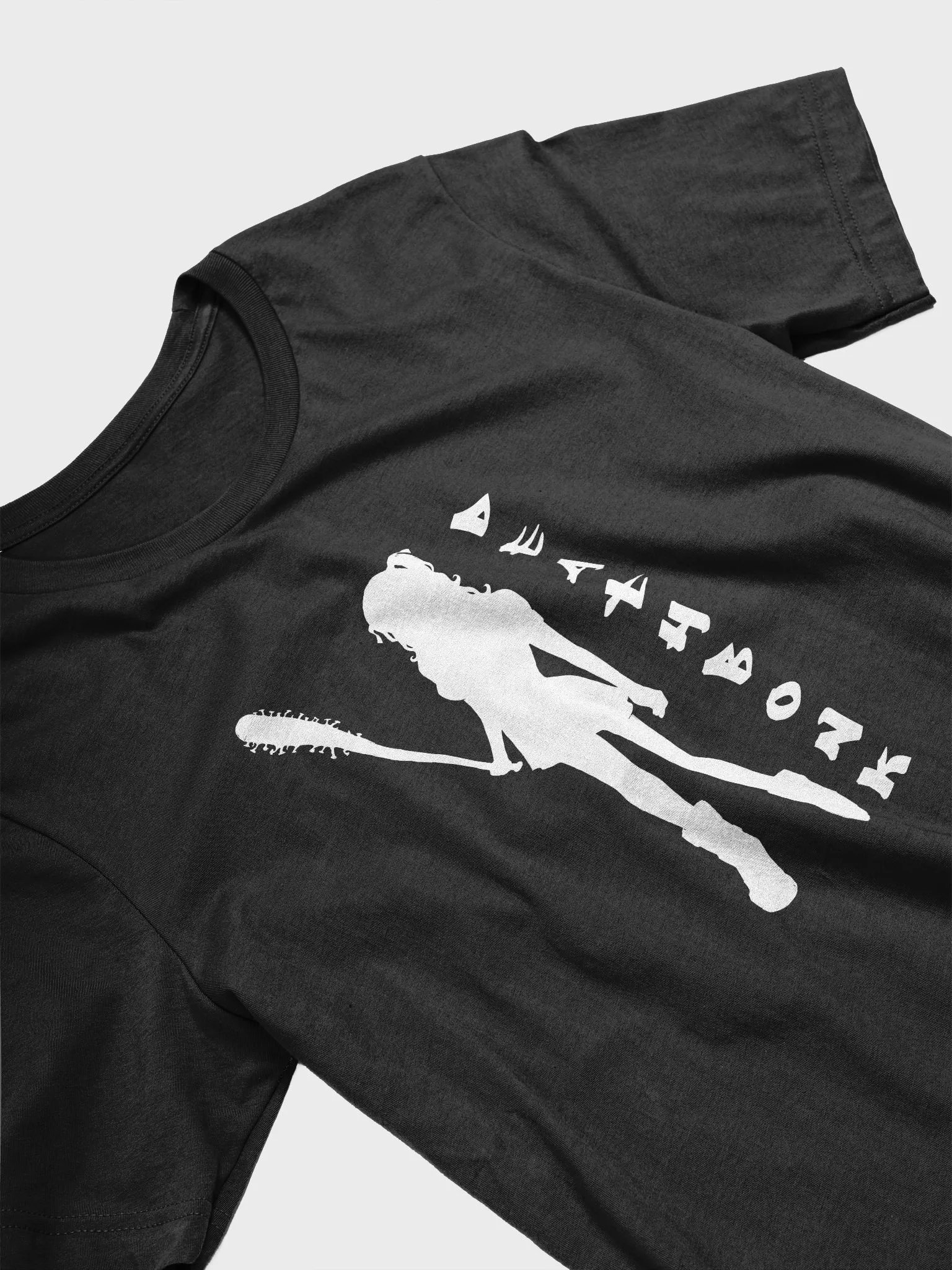 DEATHBONK T-Shirt (white on black) product image (3)